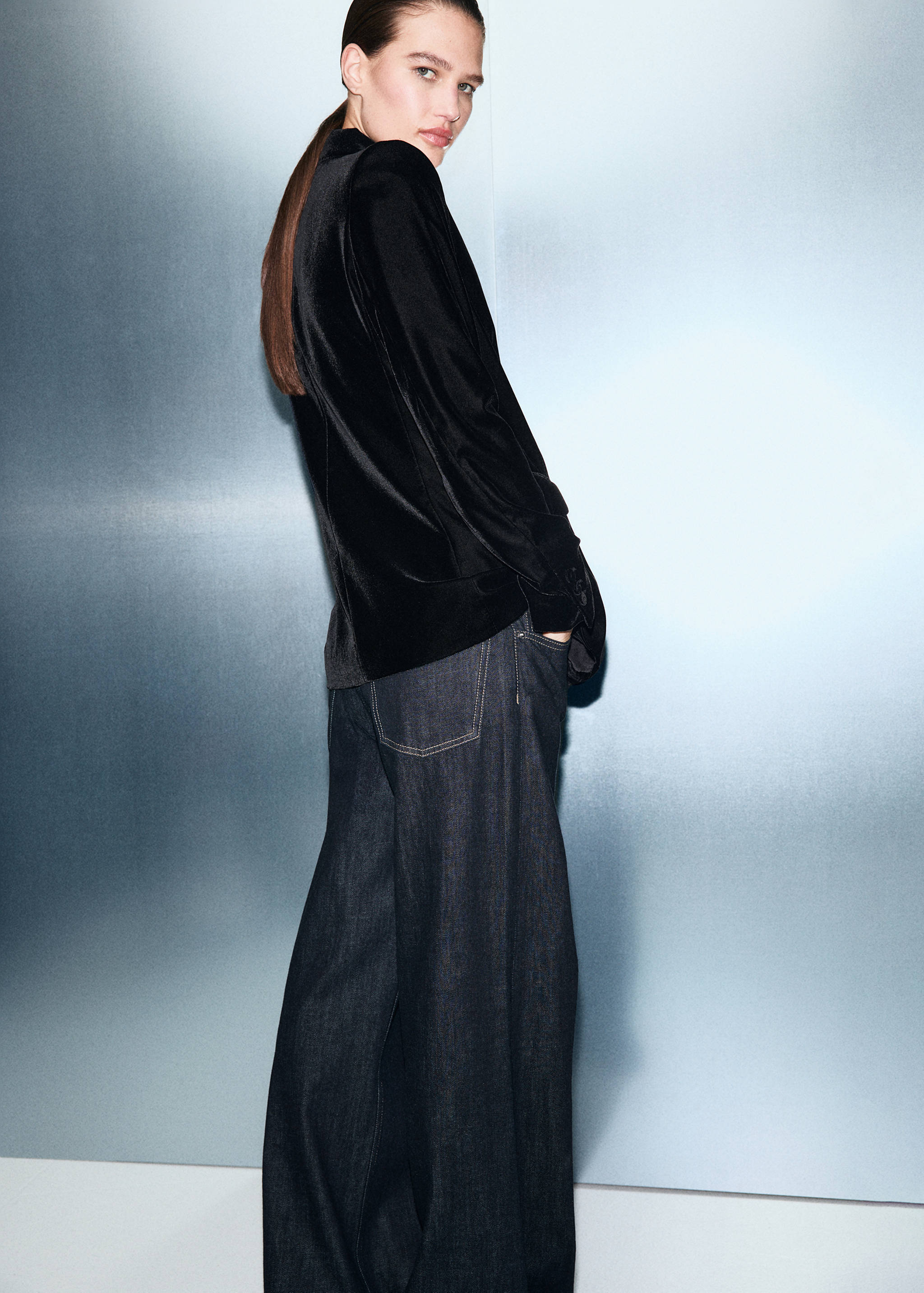 Blazer velours croisé - Verso de l’article