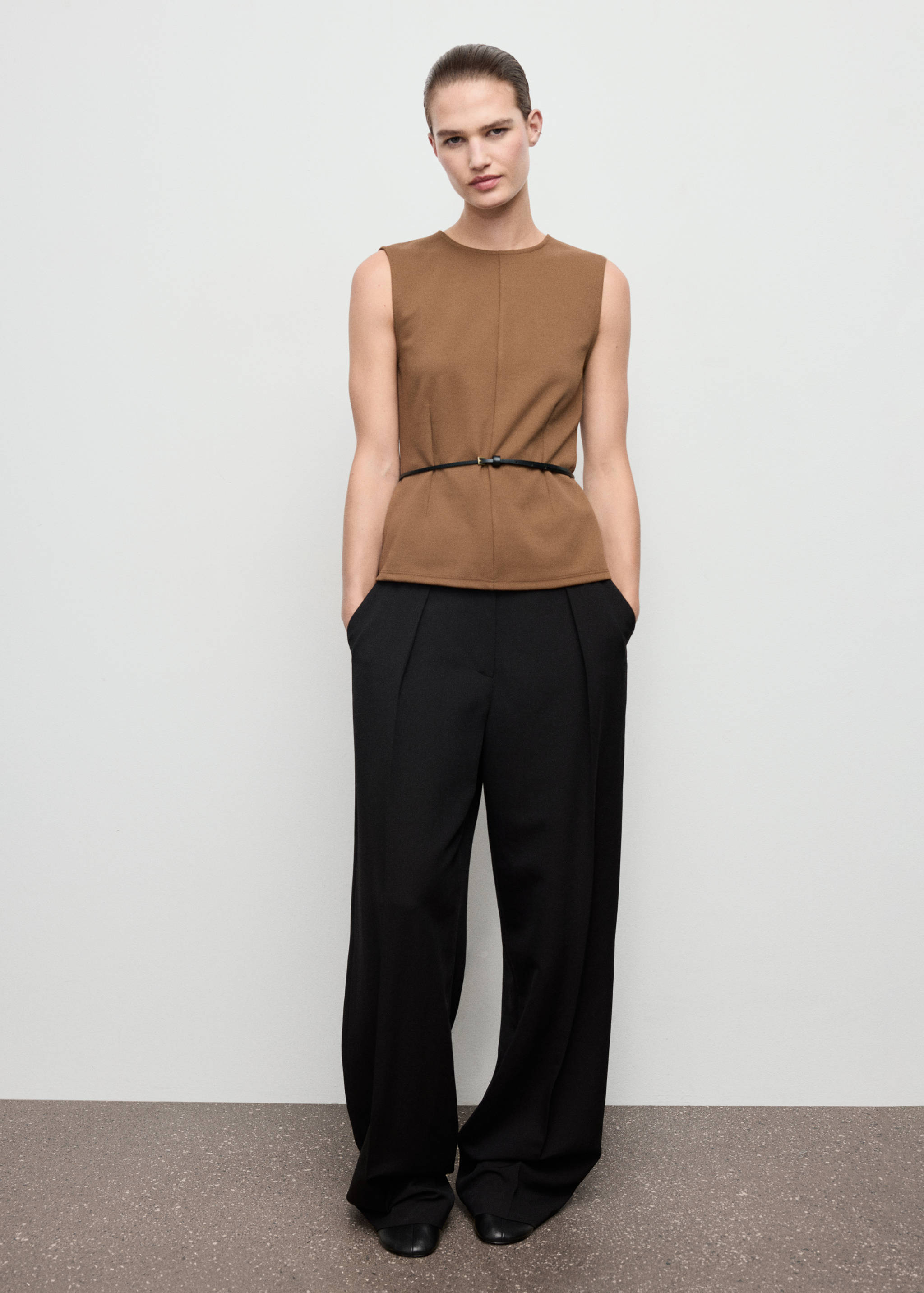 Top ajusté à larges bretelles - Plan général