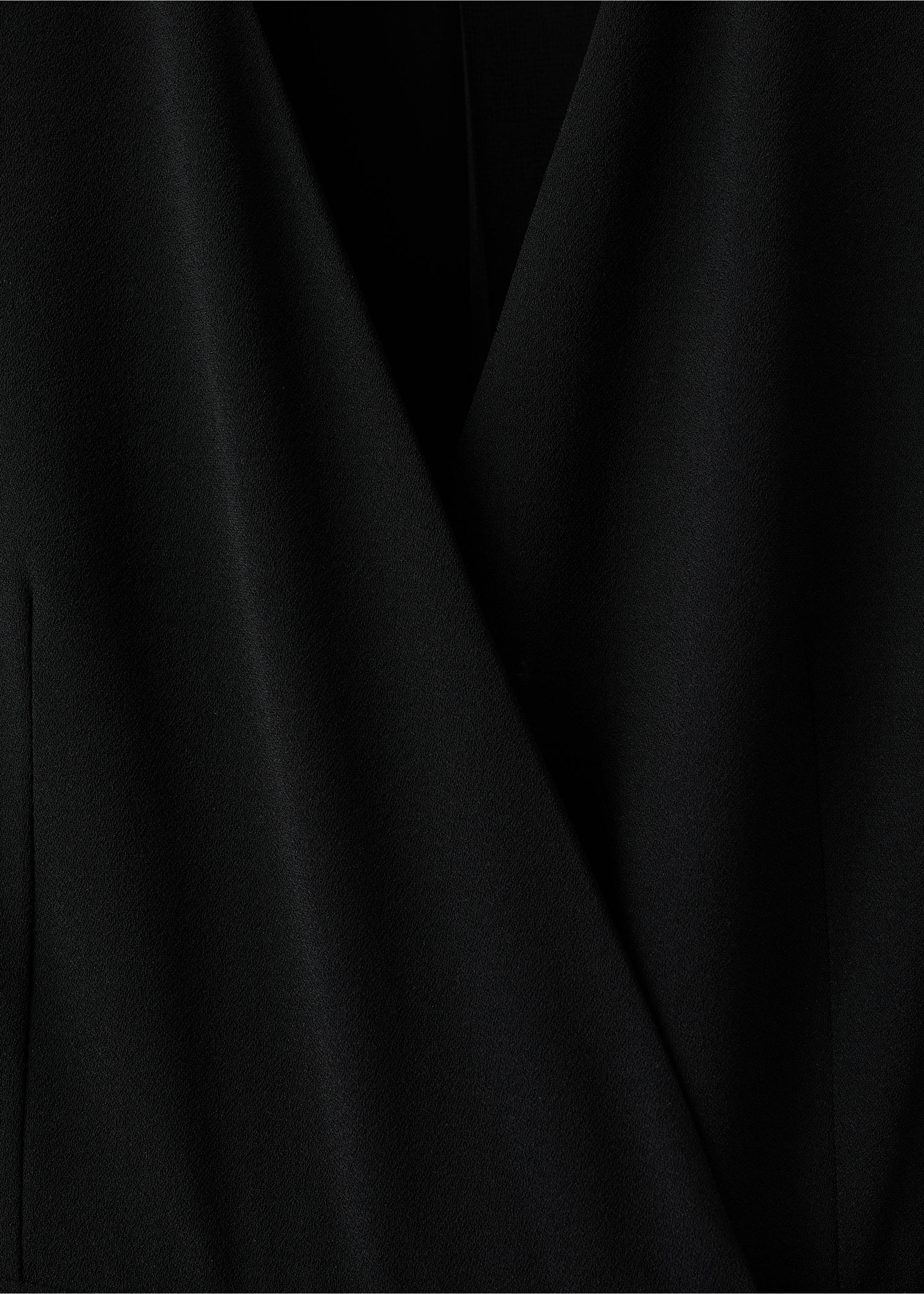 Комбинезон с запахом и поясом - Деталь изделия 8, Черный. Ref: 17068292-00.