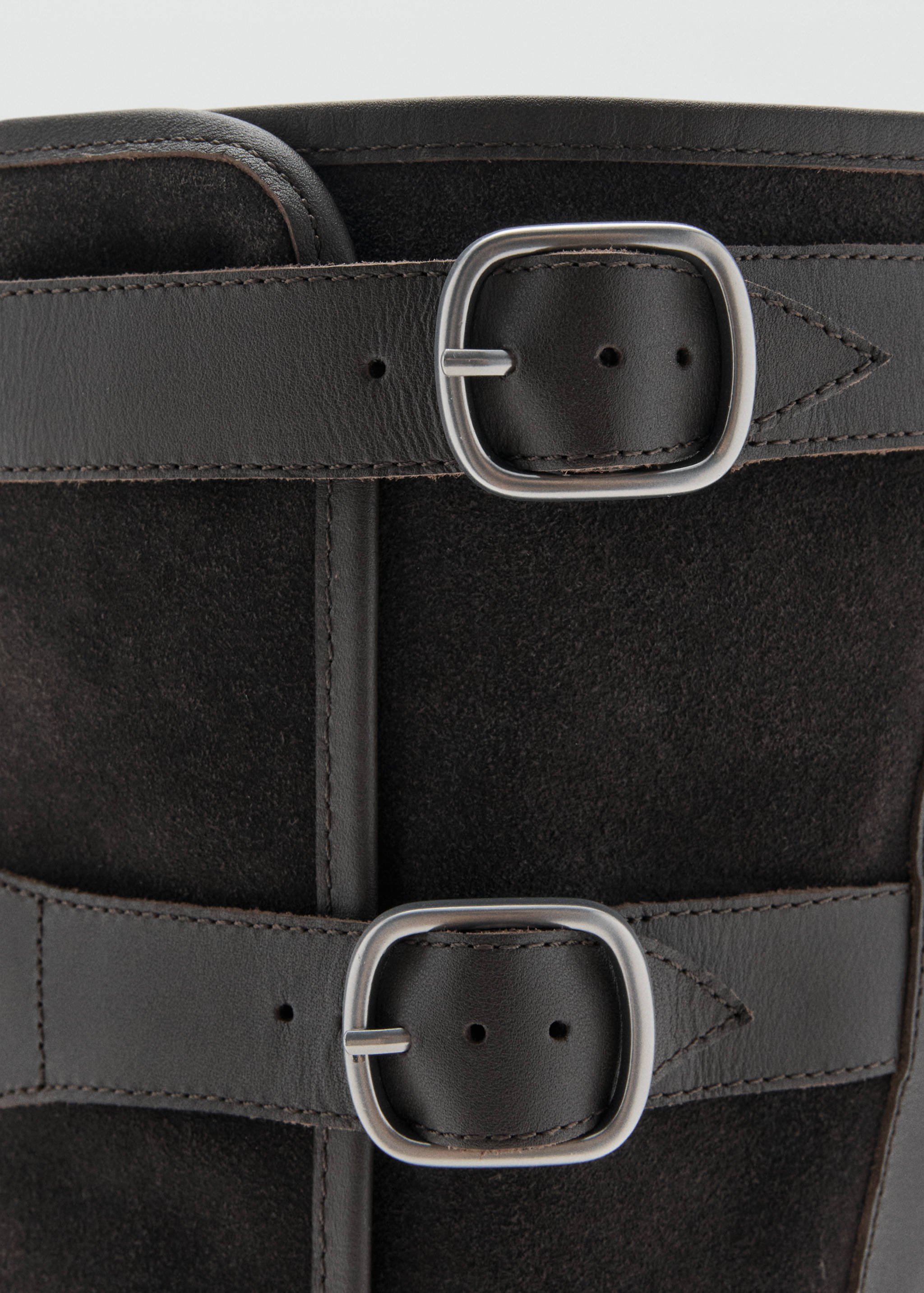 Suede boots with buckle - Details of the article 1