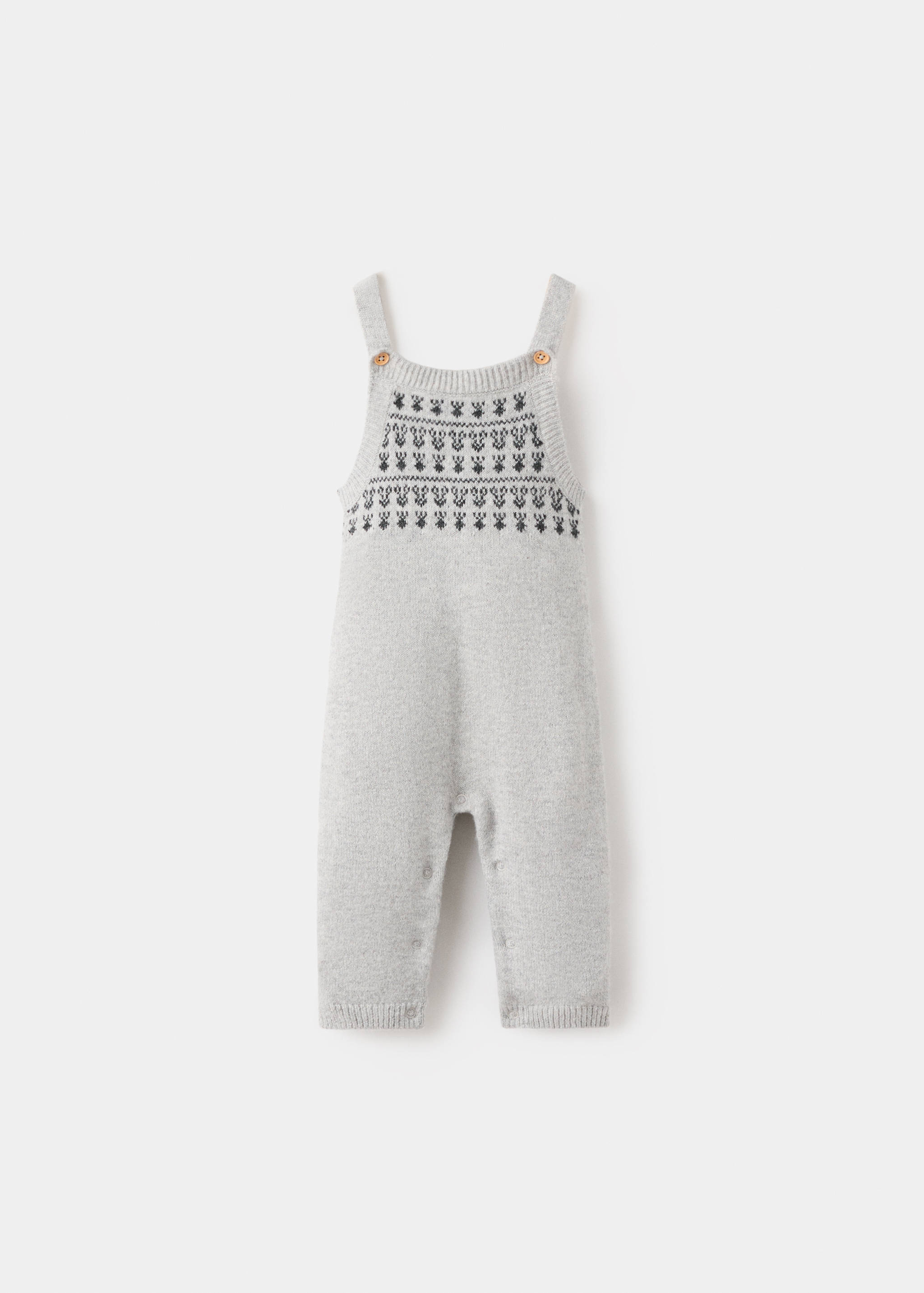 Dungarees with embroidered trim - Article without model