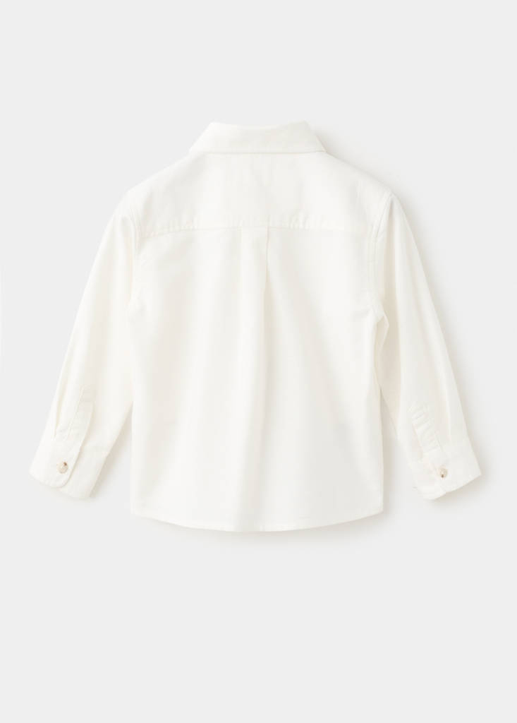 Shirt with reindeer embroidery — Off White