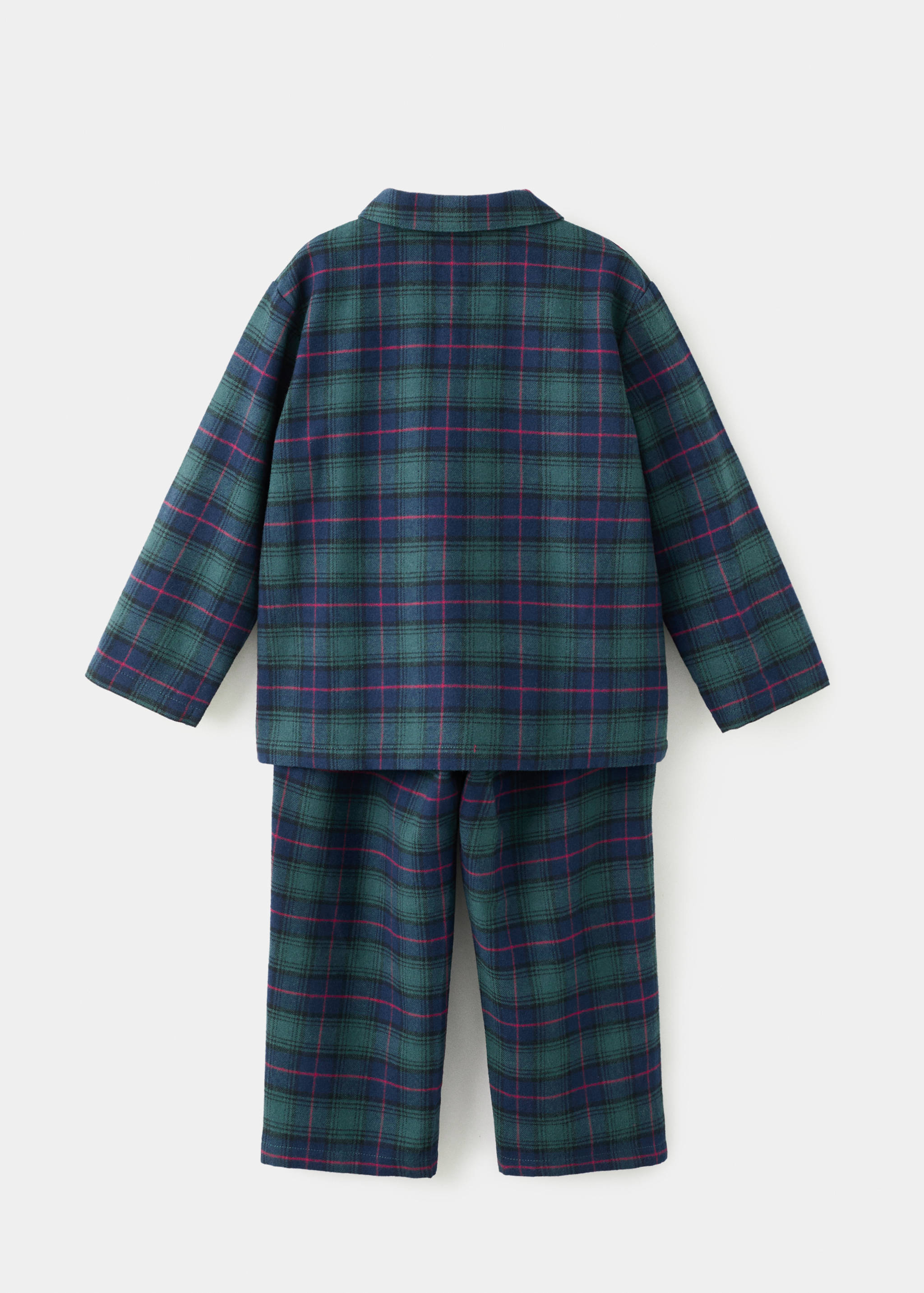 Pijama largo cuadros - Reverso del artículo