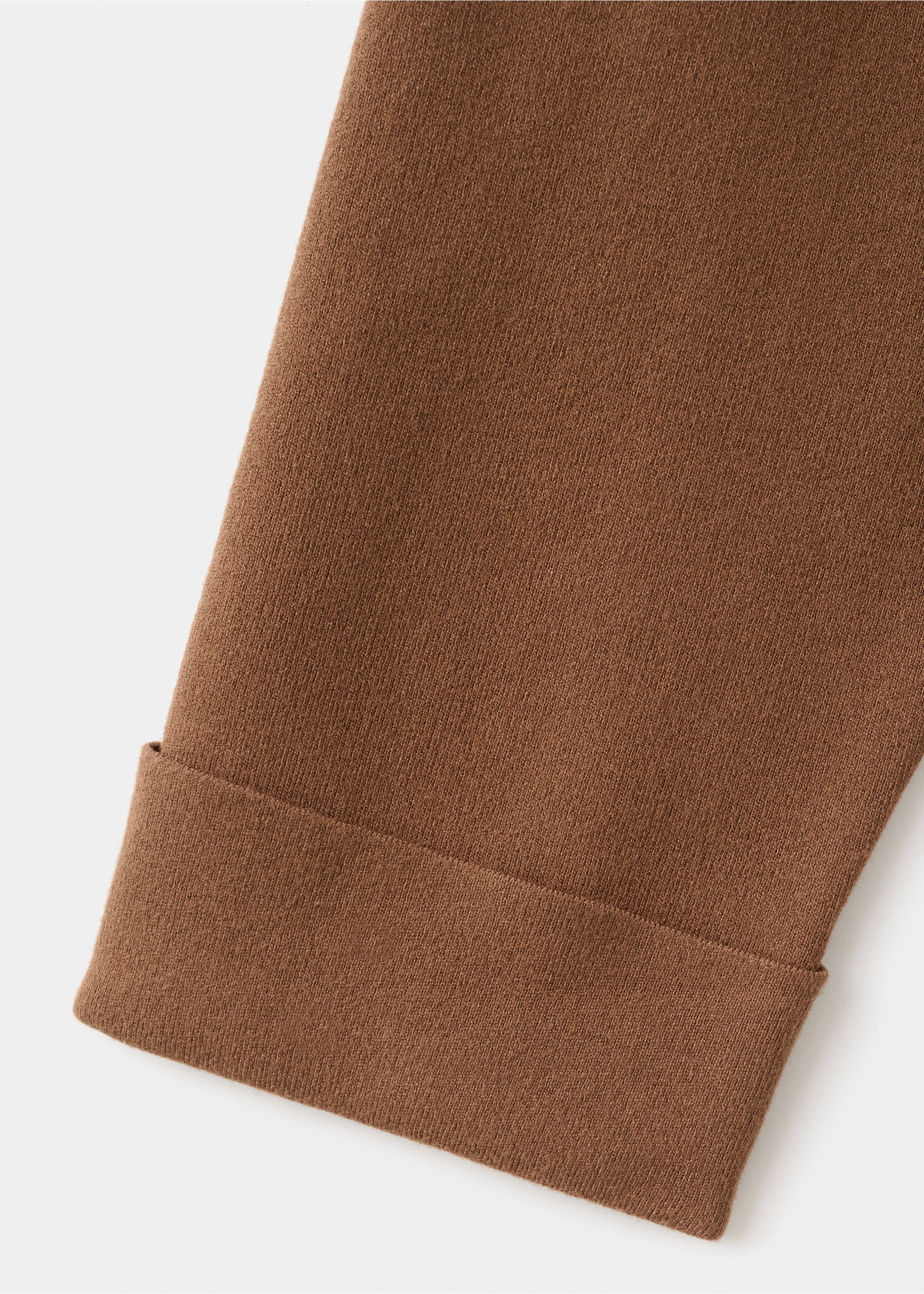 High collar sweater - Details of the article 0, Caramel. Ref: 17068639-00.