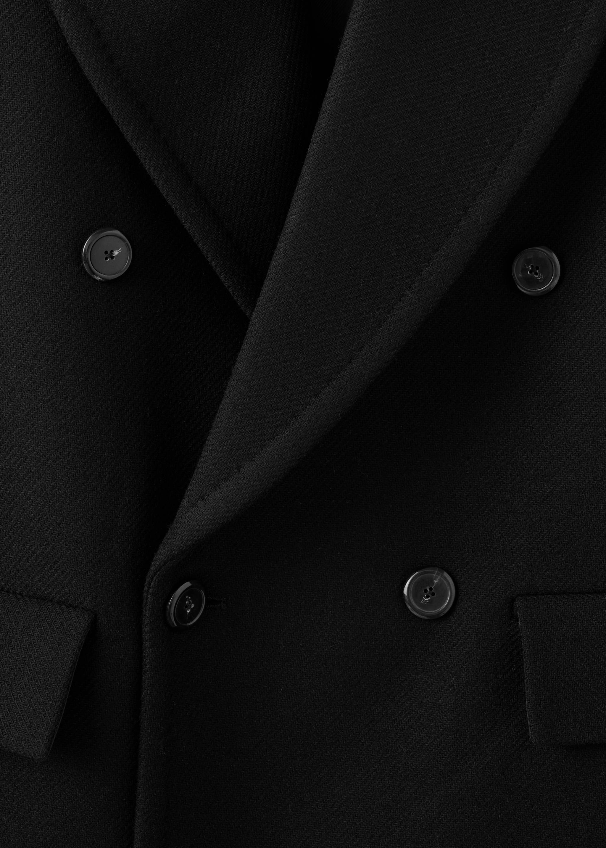 Manteau en laine à double boutonnage - Détail de l'article 8