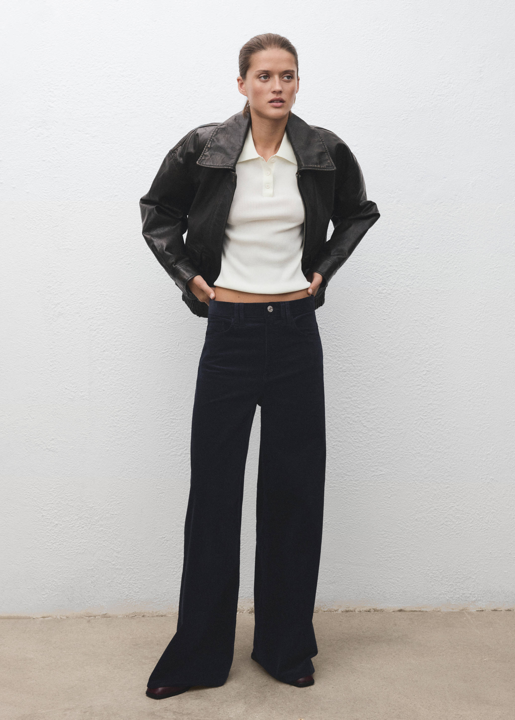 Jean large en velours côtelé - Plan général