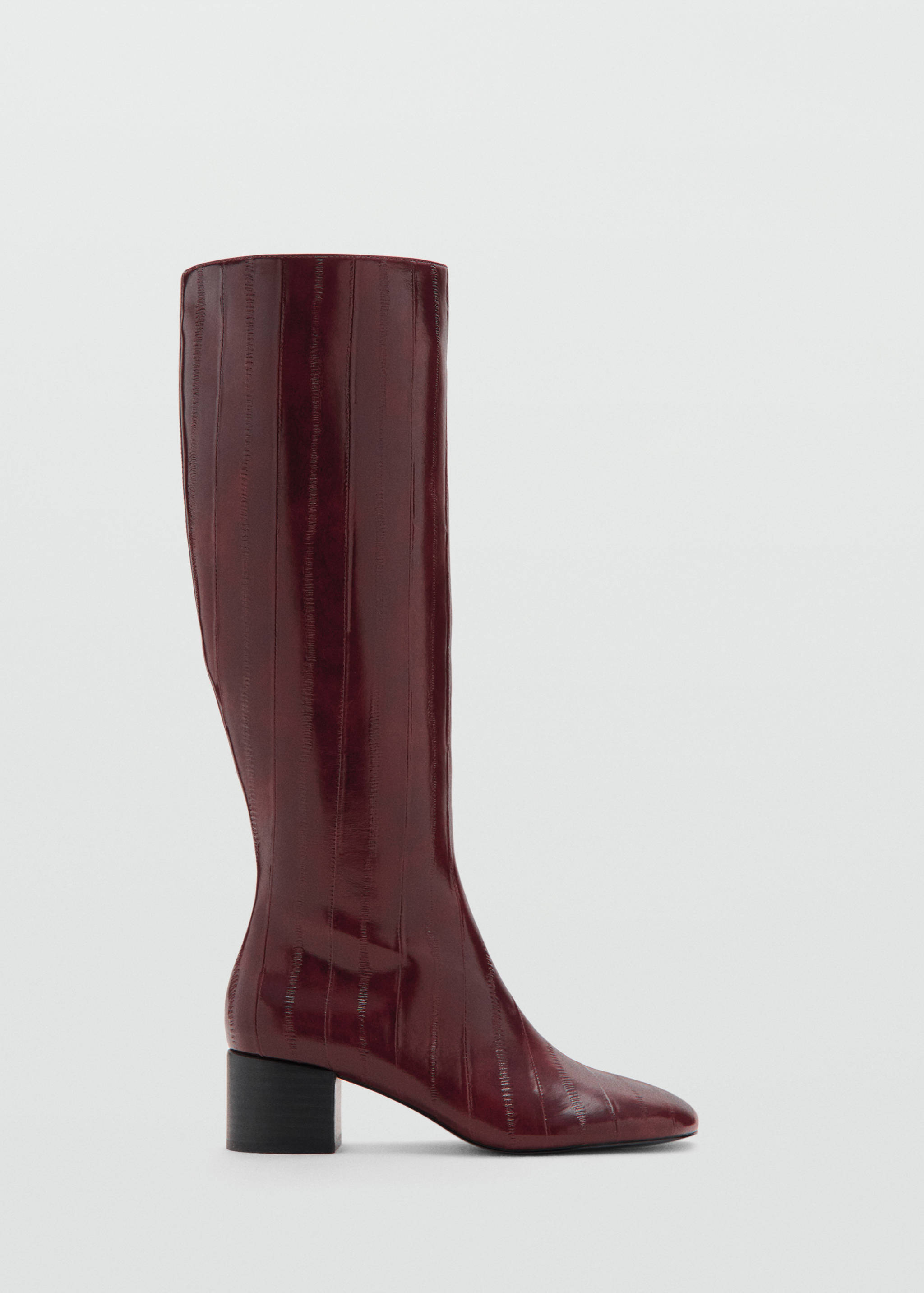 Textured heeled boots - Article without model