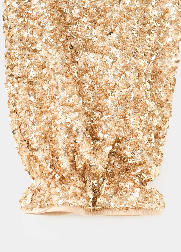 Sequin blouse — Gold