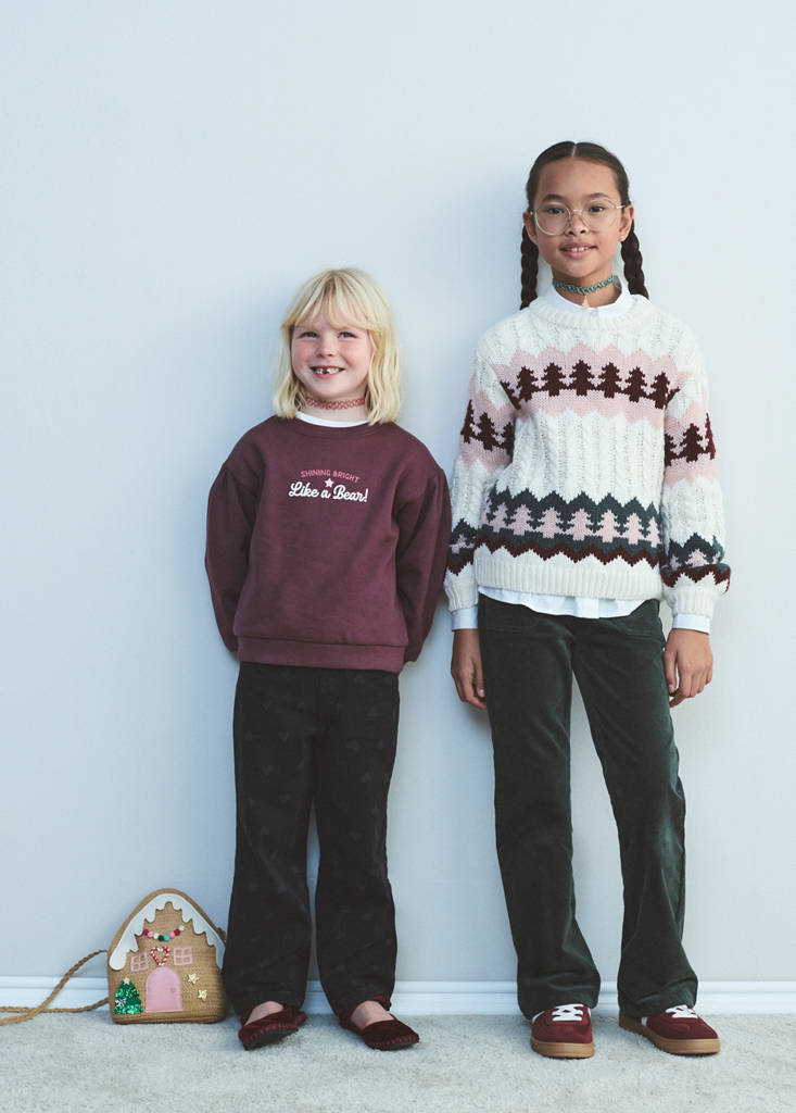Printed cotton sweatshirt — Maroon