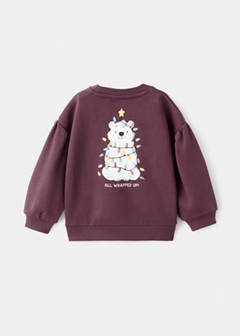 Printed cotton sweatshirt — Maroon 7