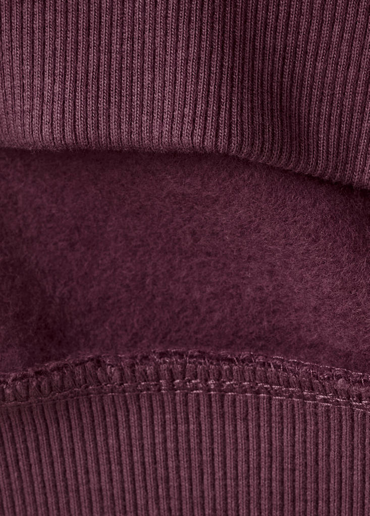 Printed cotton sweatshirt — Maroon