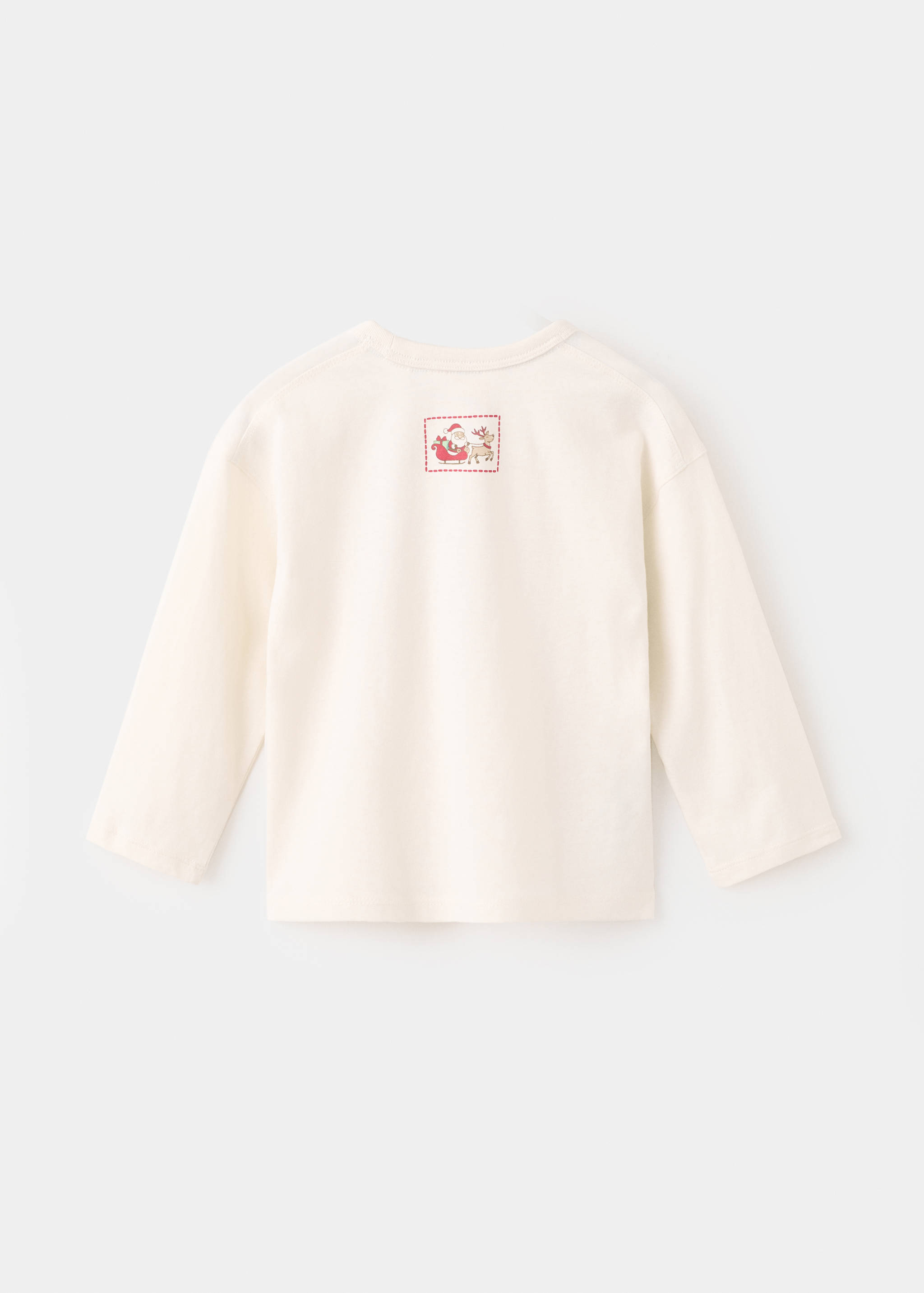 Christmas-print t-shirt - Reverse of the article