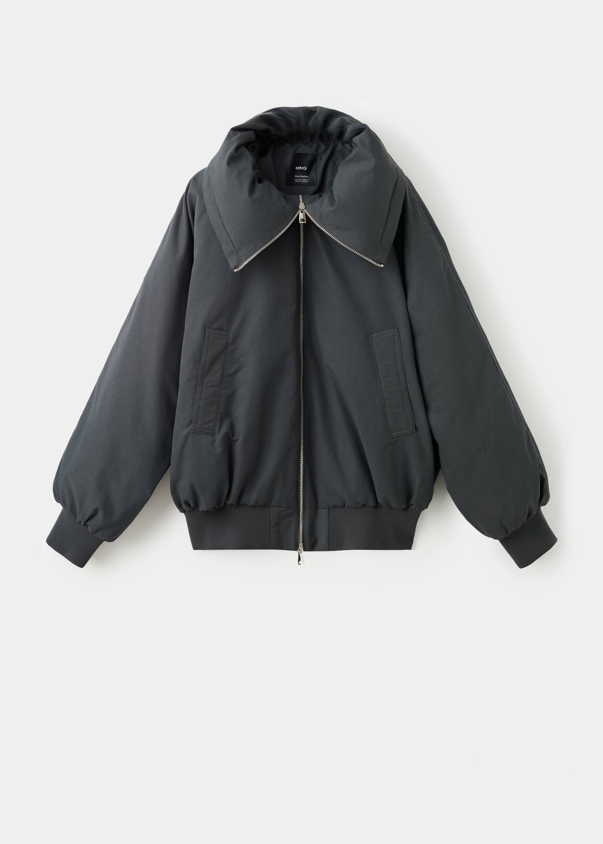 Funnel-neck bomber jacket - Article without model