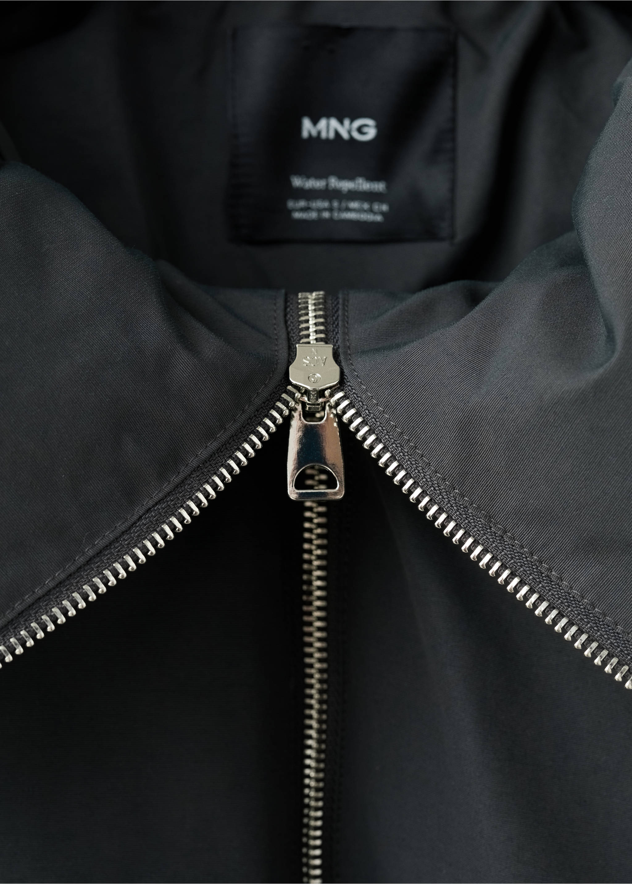 Veste bomber col cheminée - Détail de l'article 8, Gris. Ref: 17069102-00.