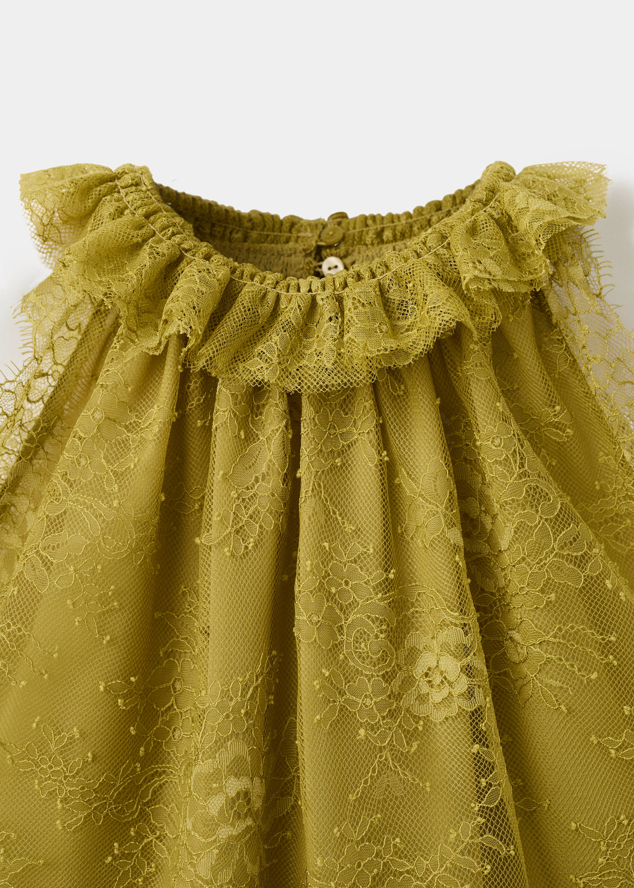 Lace top with ruff collar - Details of the article 0