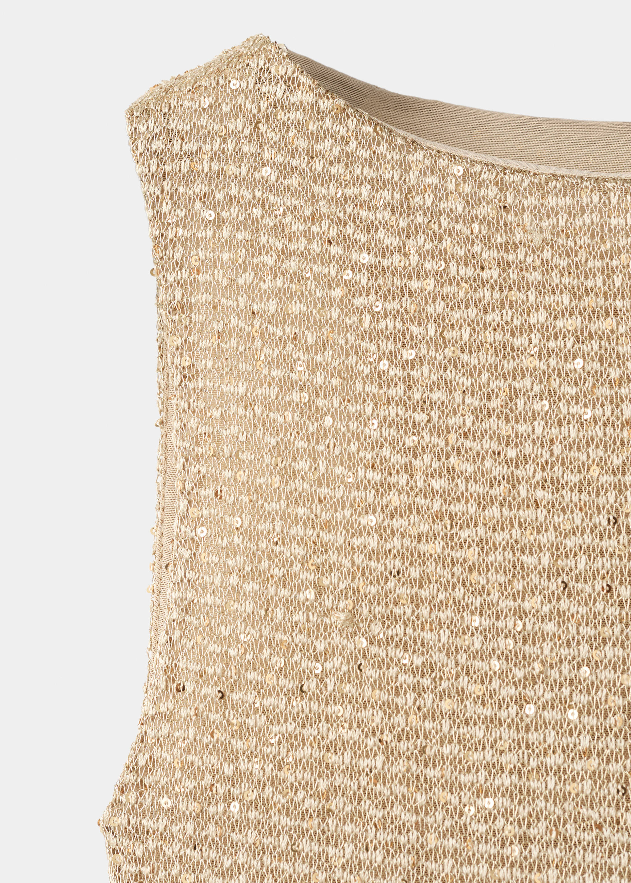 Semi-transparent sequin knit dress - Details of the article 8