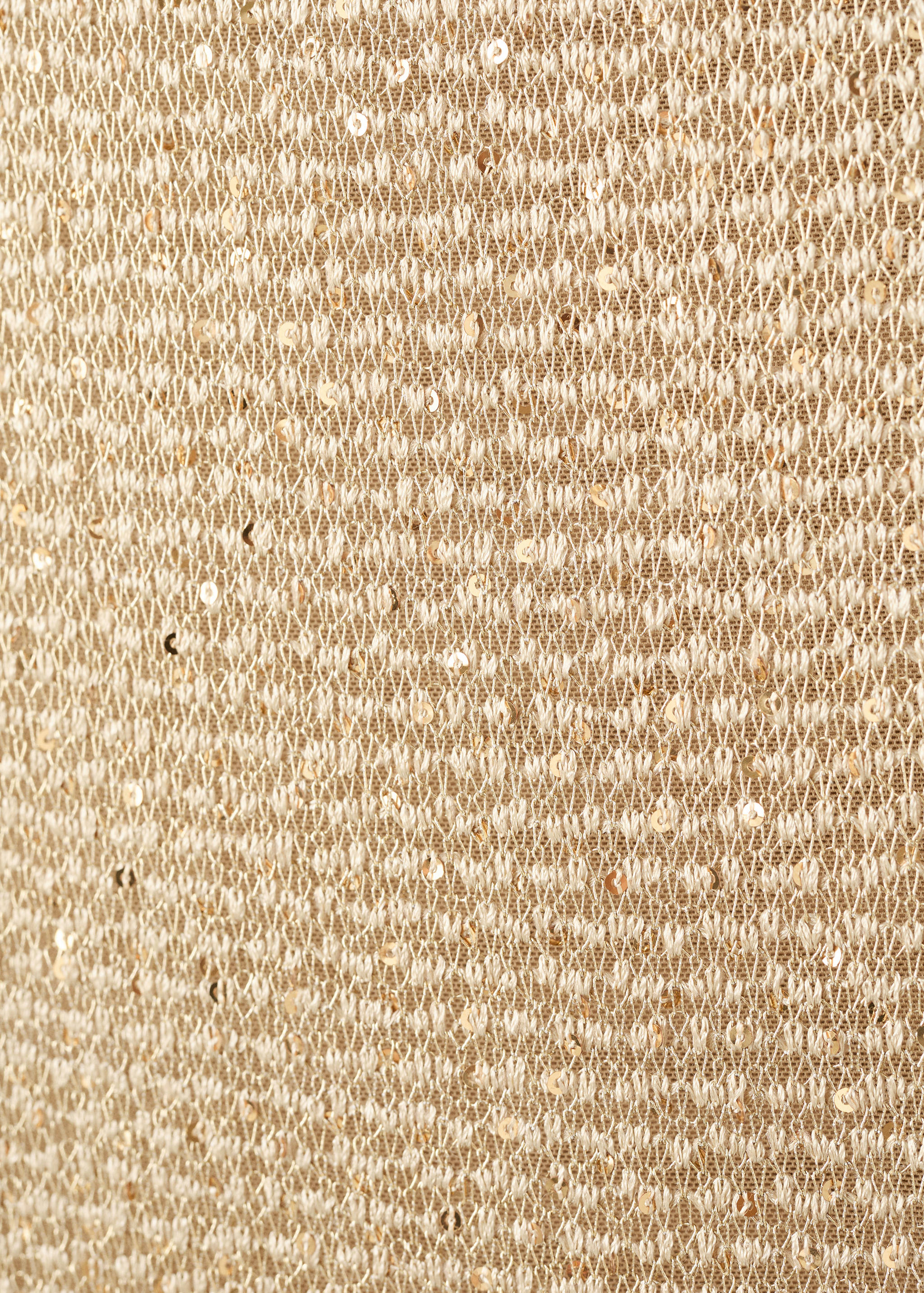 Semi-transparent sequin knit dress - Details of the article 0