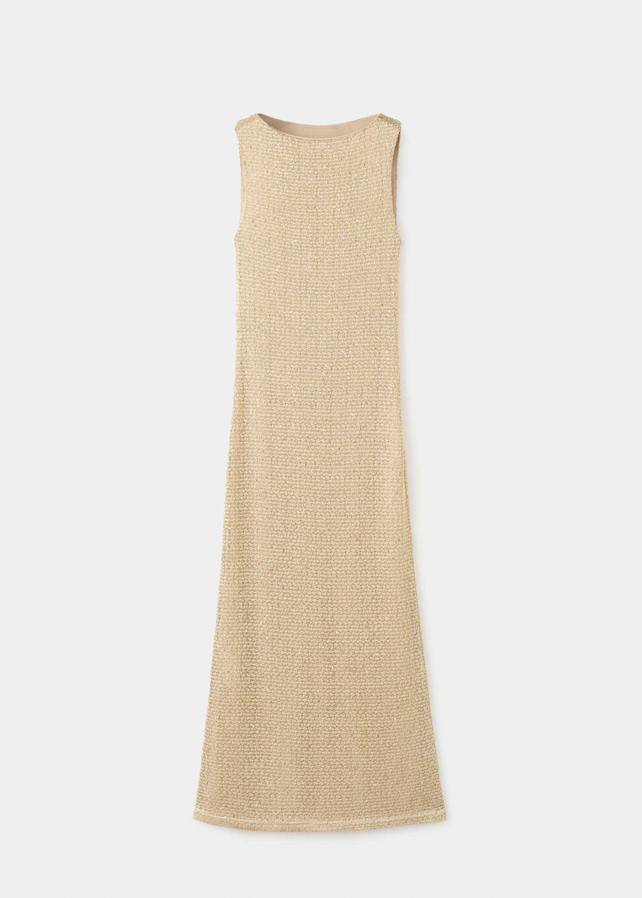 Semi-transparent sequin knit dress - Article without model