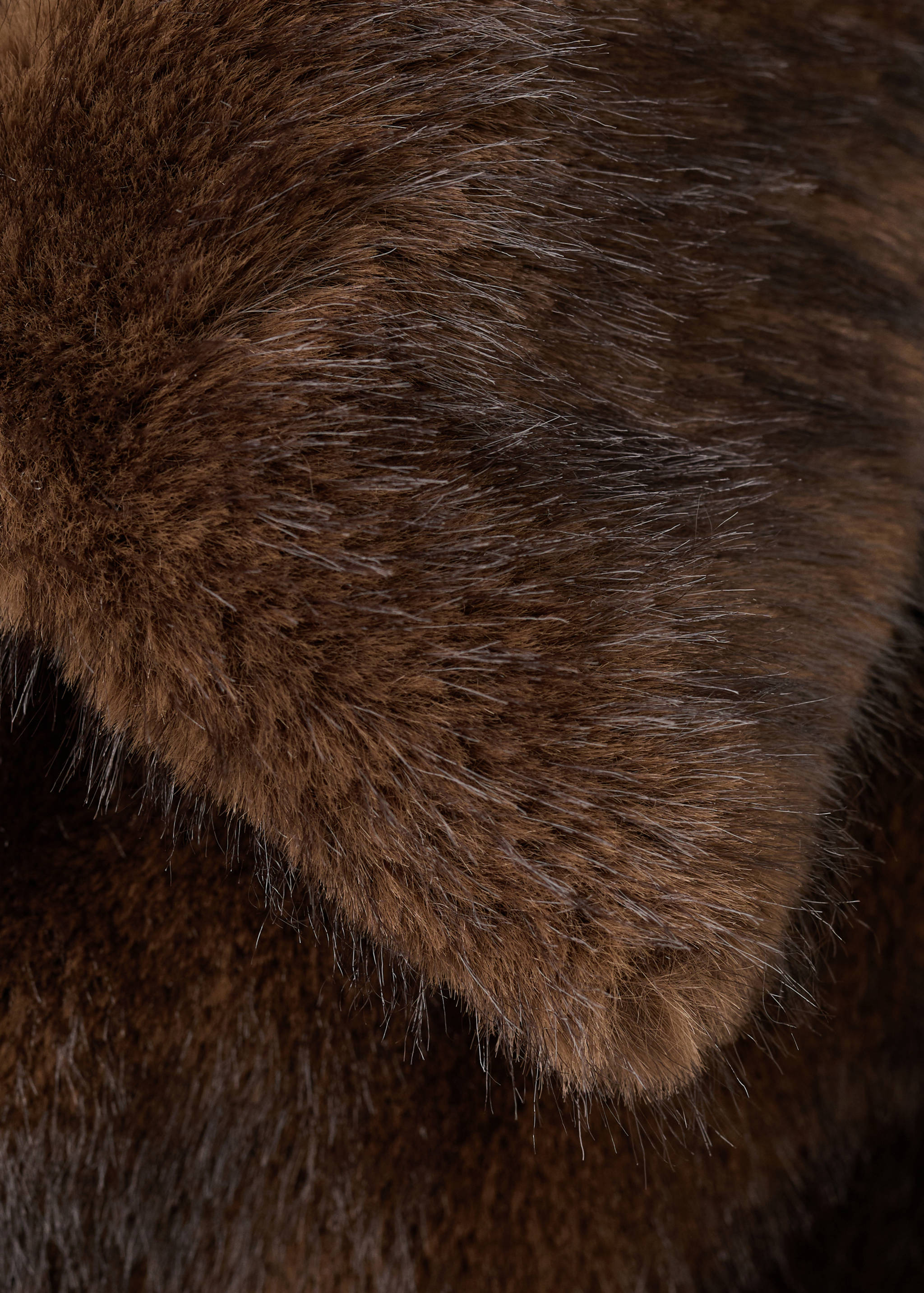 Jakke i pelseffekt med krage - Artikkeldetalj 8