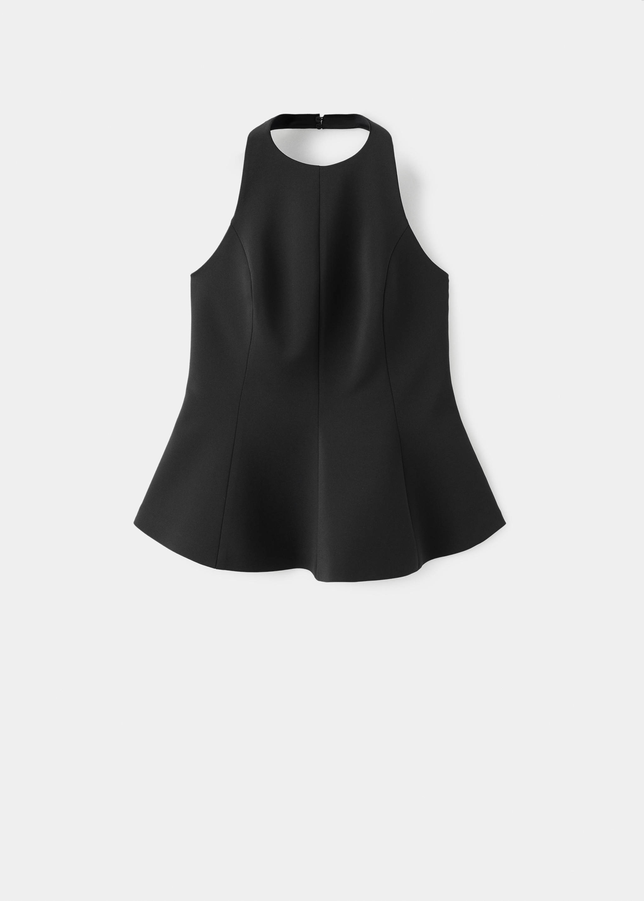 Peplum top with halter neck - Article without model