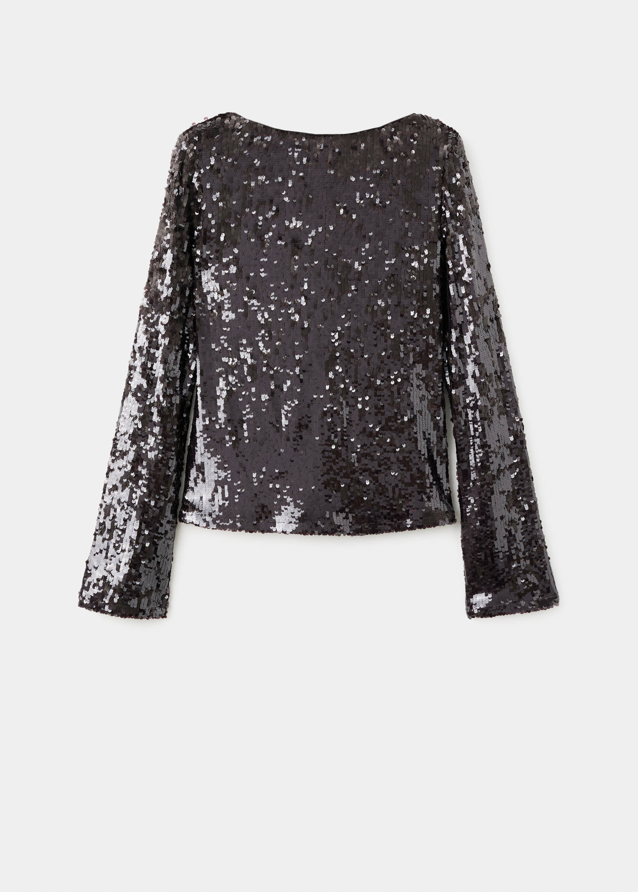 T-shirt paillettes avec manches évasées - Article sans modèle