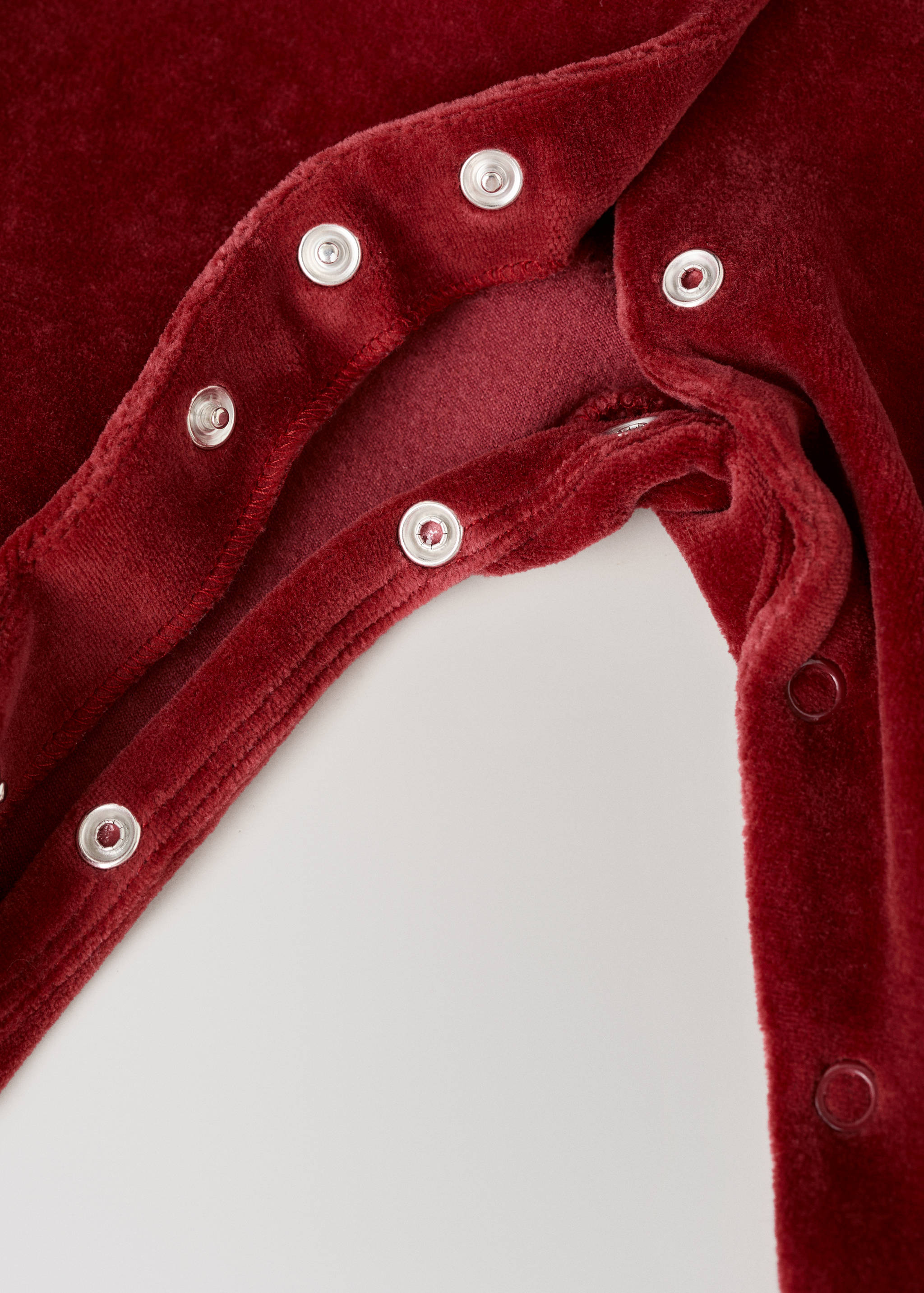 Bebek için pamuklu velur yılbaşı tulum pijama - Ürün detayı 2