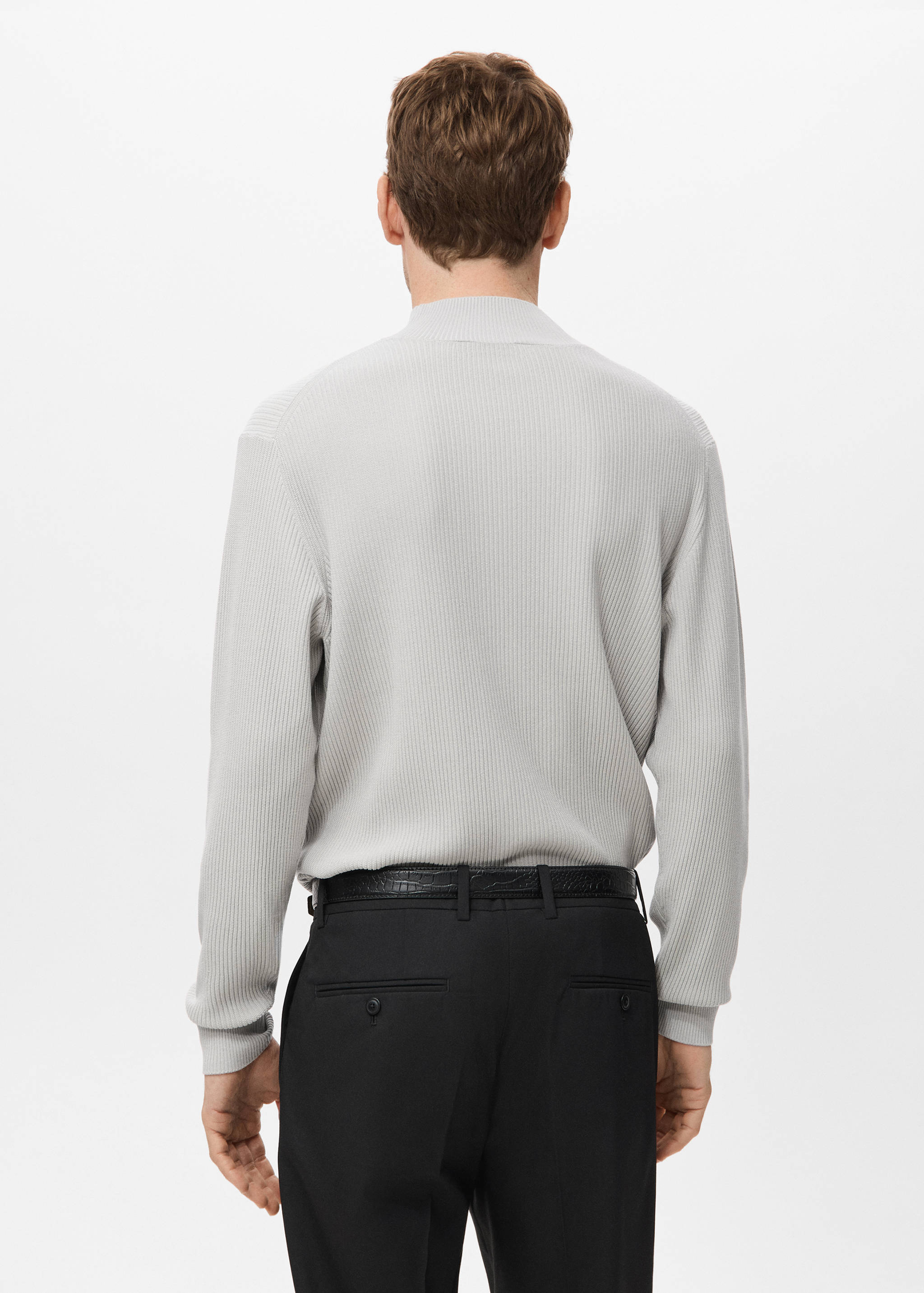 Pull col montant côtelé - Verso de l’article