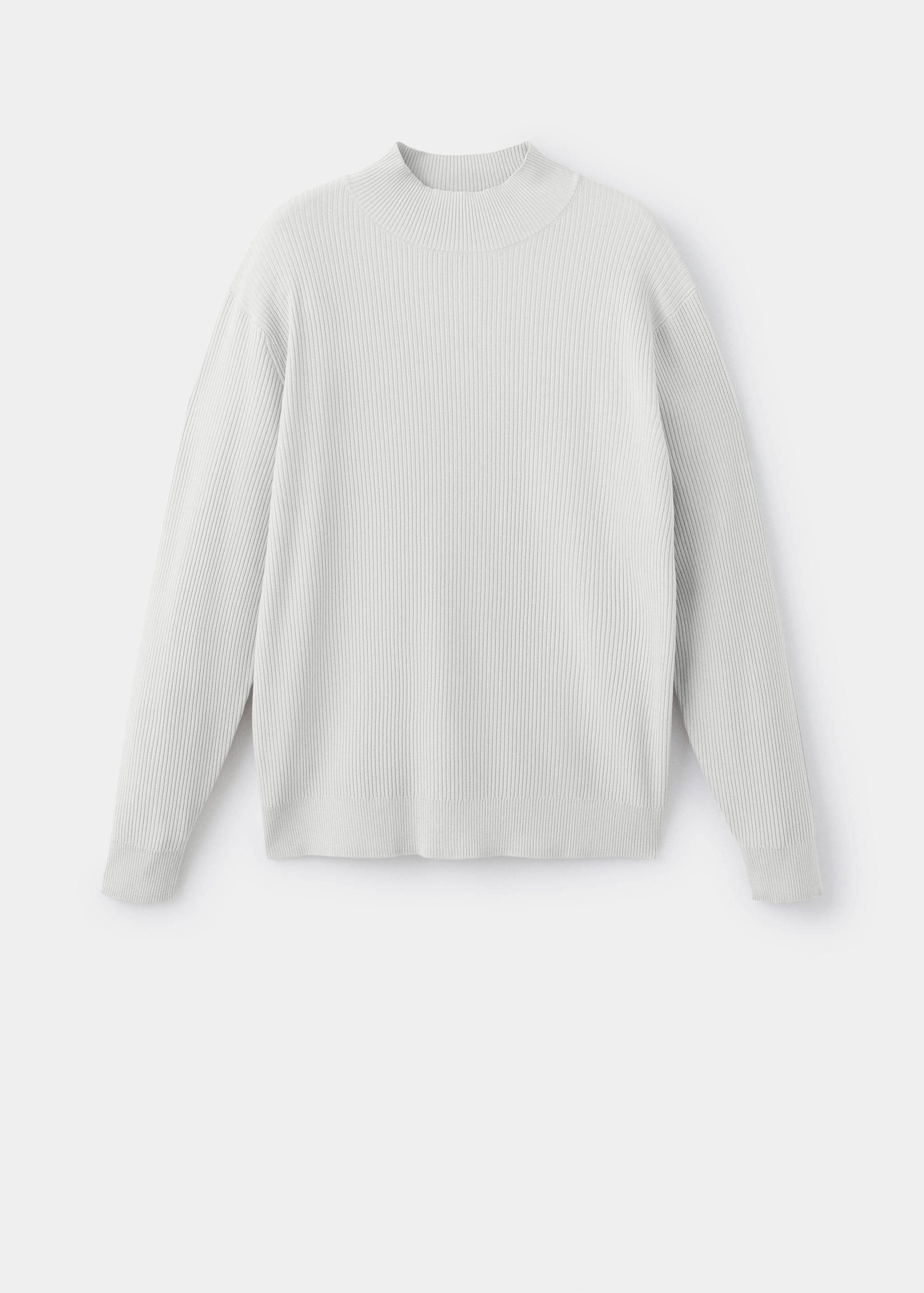 Pull col montant côtelé - Article sans modèle