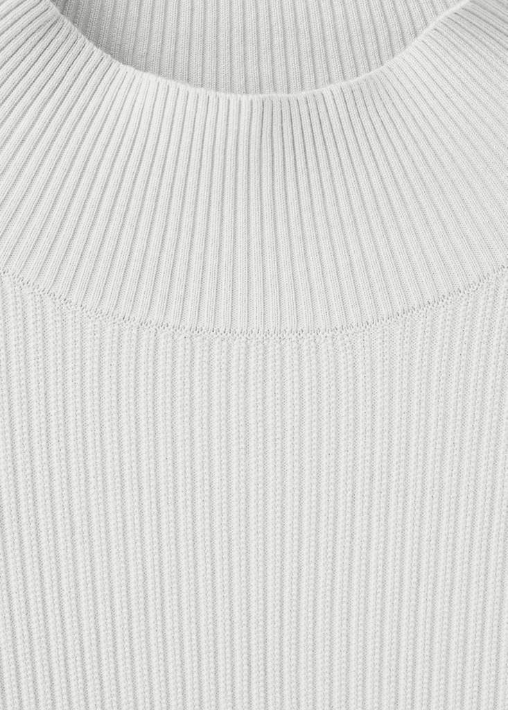 Ribbed turtleneck sweater — Ice Grey