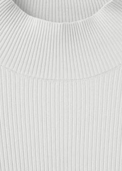 Ribbed turtleneck sweater — Ice Grey 7