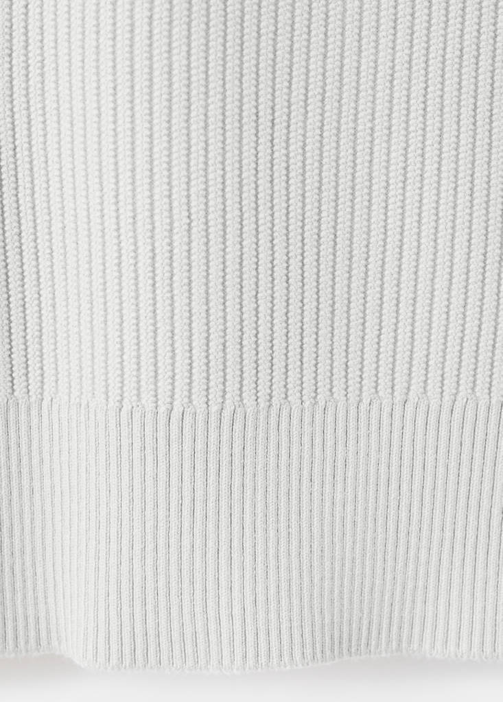 Ribbed turtleneck sweater — Ice Grey