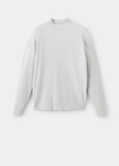 Ribbed turtleneck sweater — Ice Grey 6