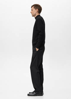 Ribbed turtleneck sweater — Black 5