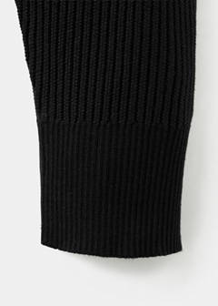 Ribbed turtleneck sweater — Black 8