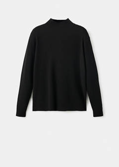 Ribbed turtleneck sweater — Black 6