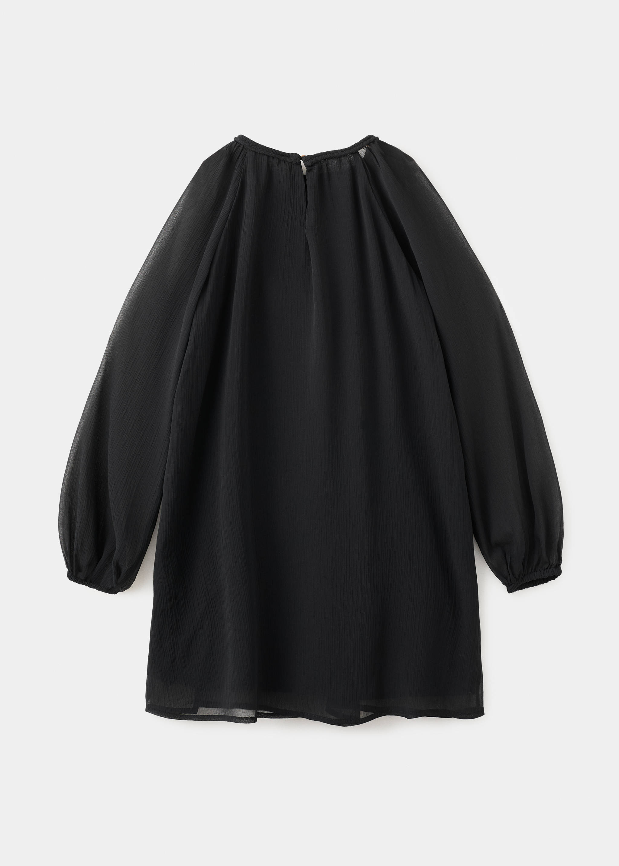 فستان مطرز بأزهار - الجهة الخلفية للمنتج