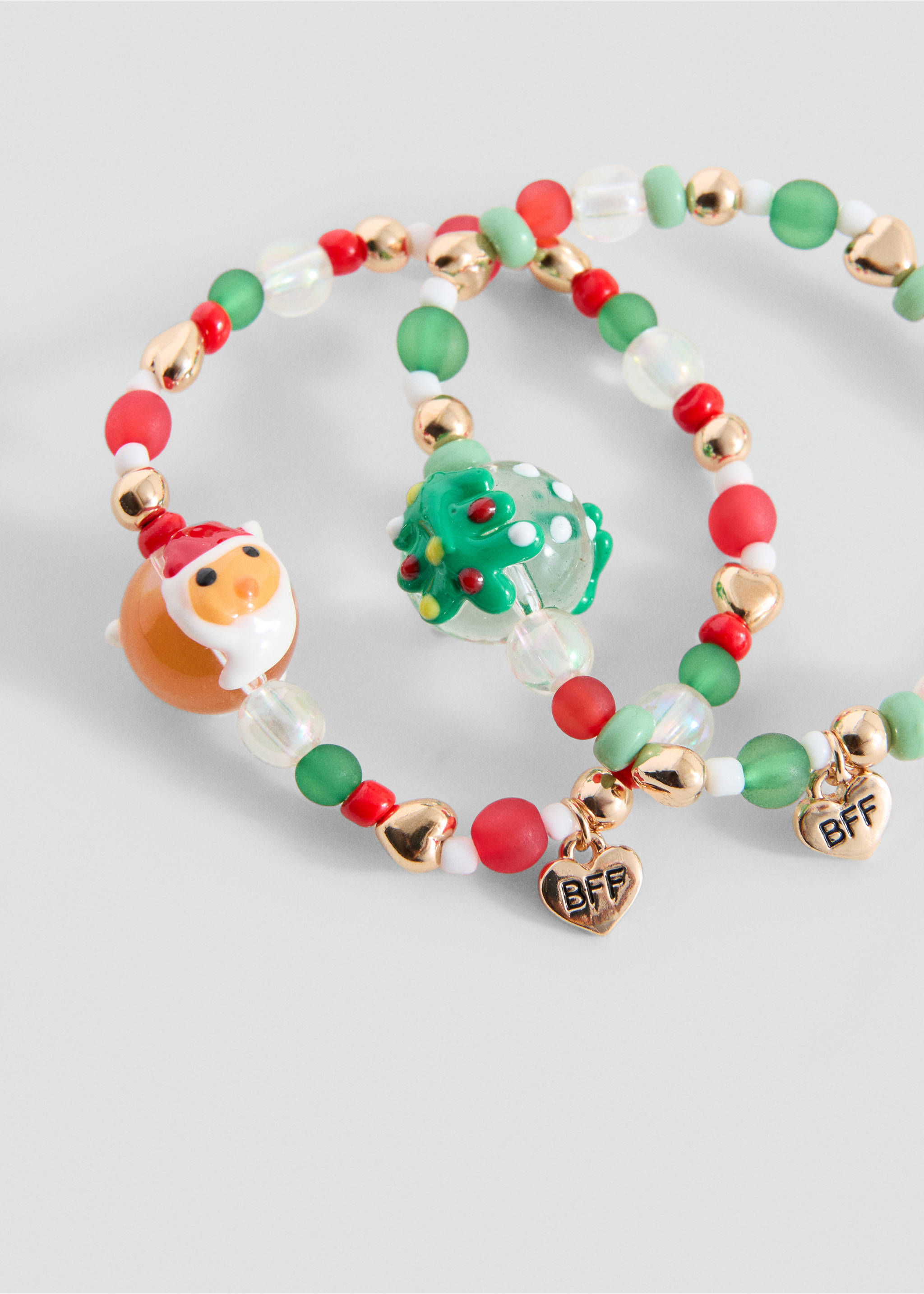 Pack pulseras navidad - Plano medio, Rojo. Ref: 17069209-00.