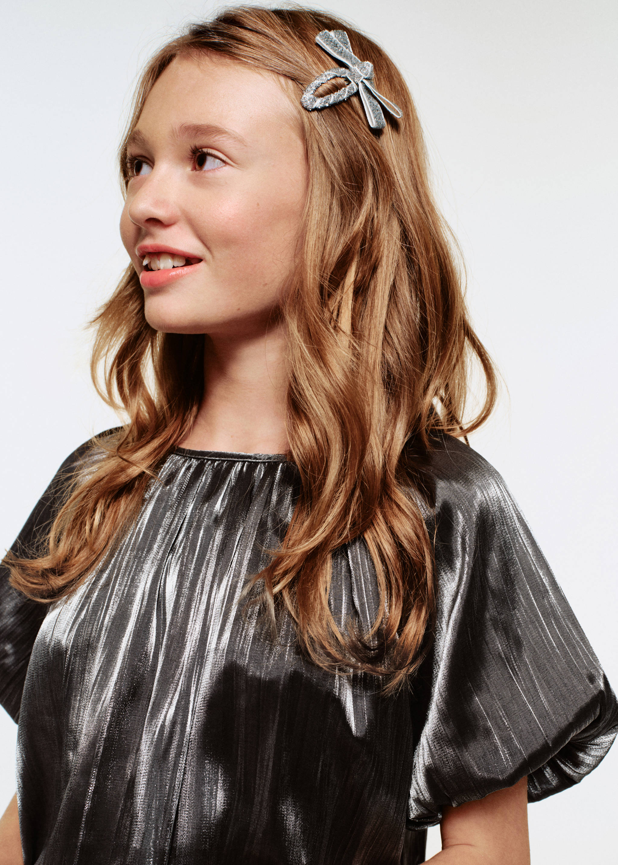 Lot de 4 barrettes à nœud - Plan général