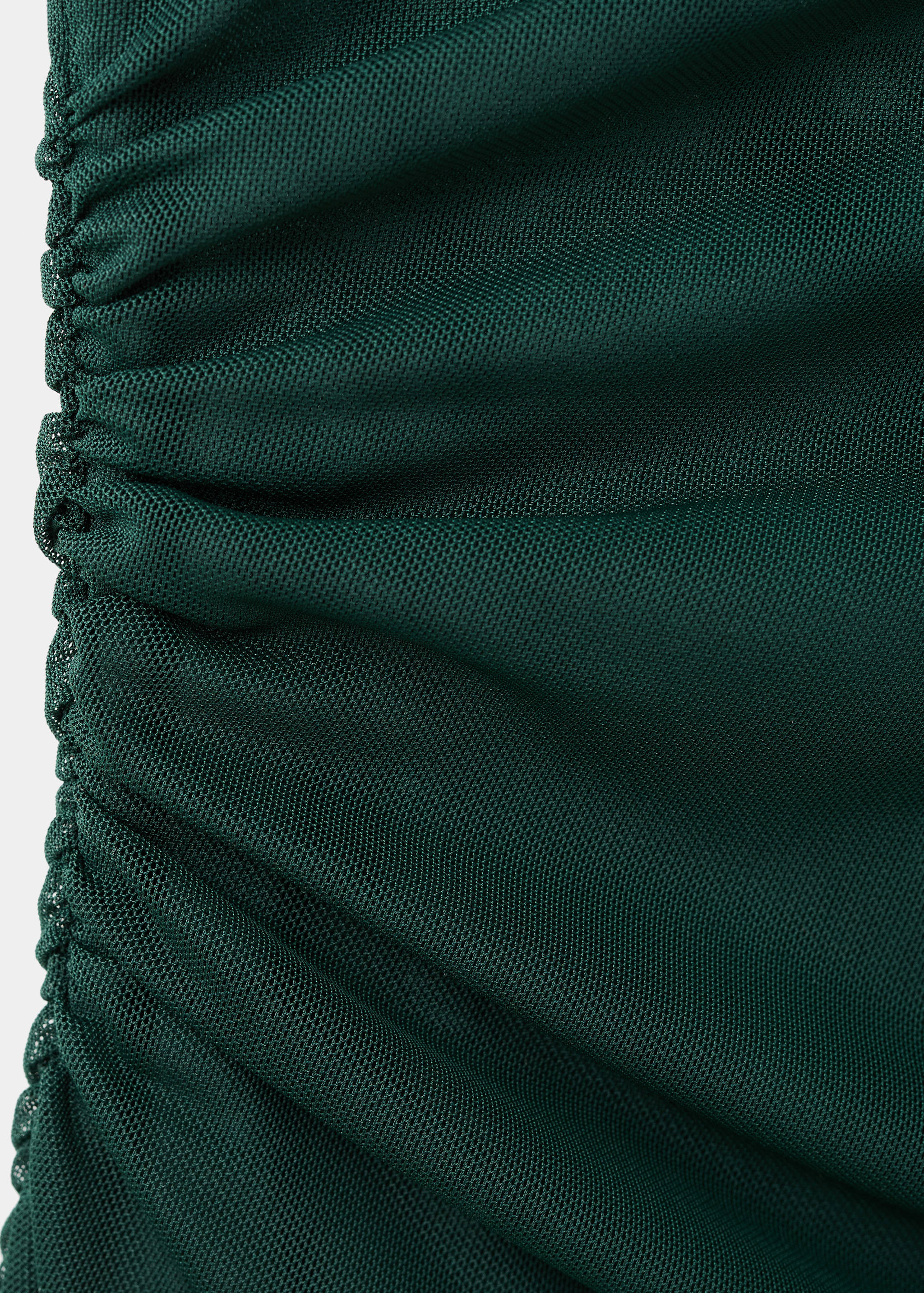 Semi-transparent top with asymmetrical neckline - Details of the article 0