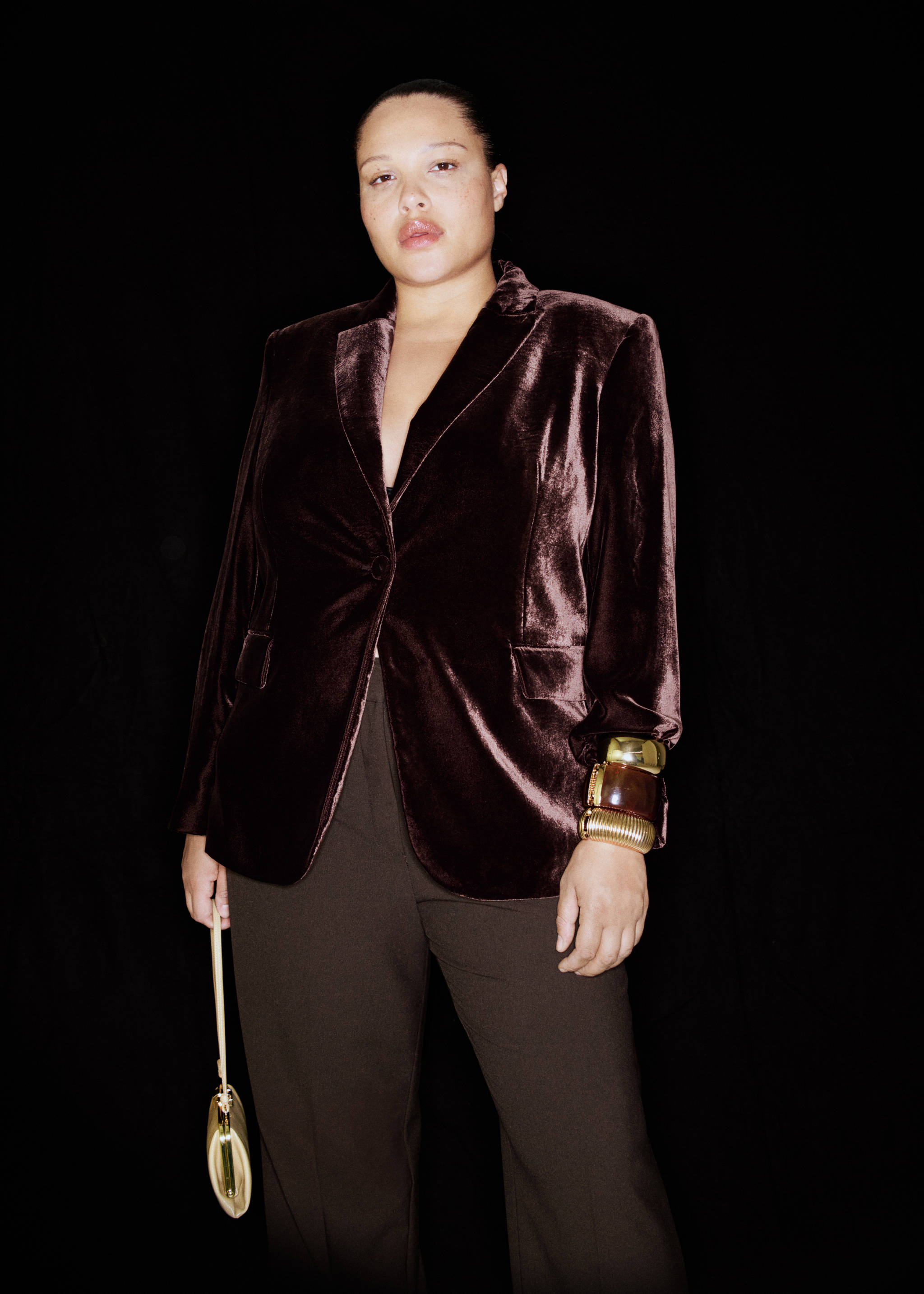 Structured velvet blazer - Details of the article 7