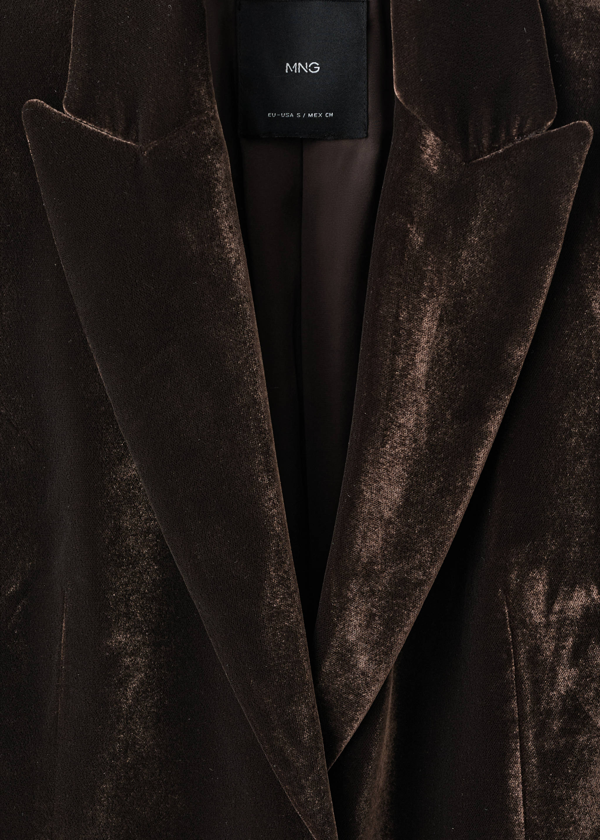 Structured velvet blazer - Details of the article 8