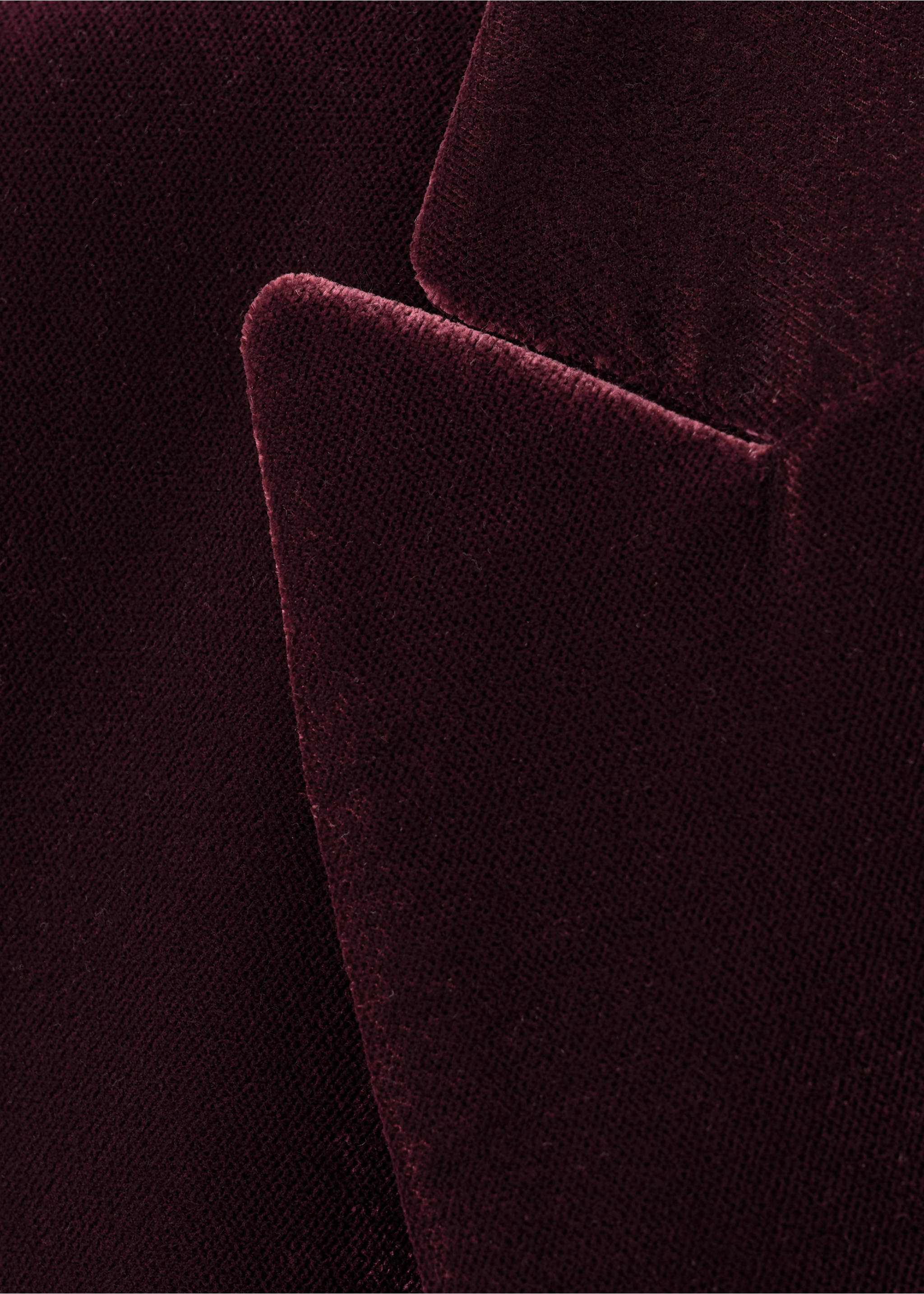 Blazer velours structuré - Détail de l'article 8, Grenat. Ref: 17069406-00.