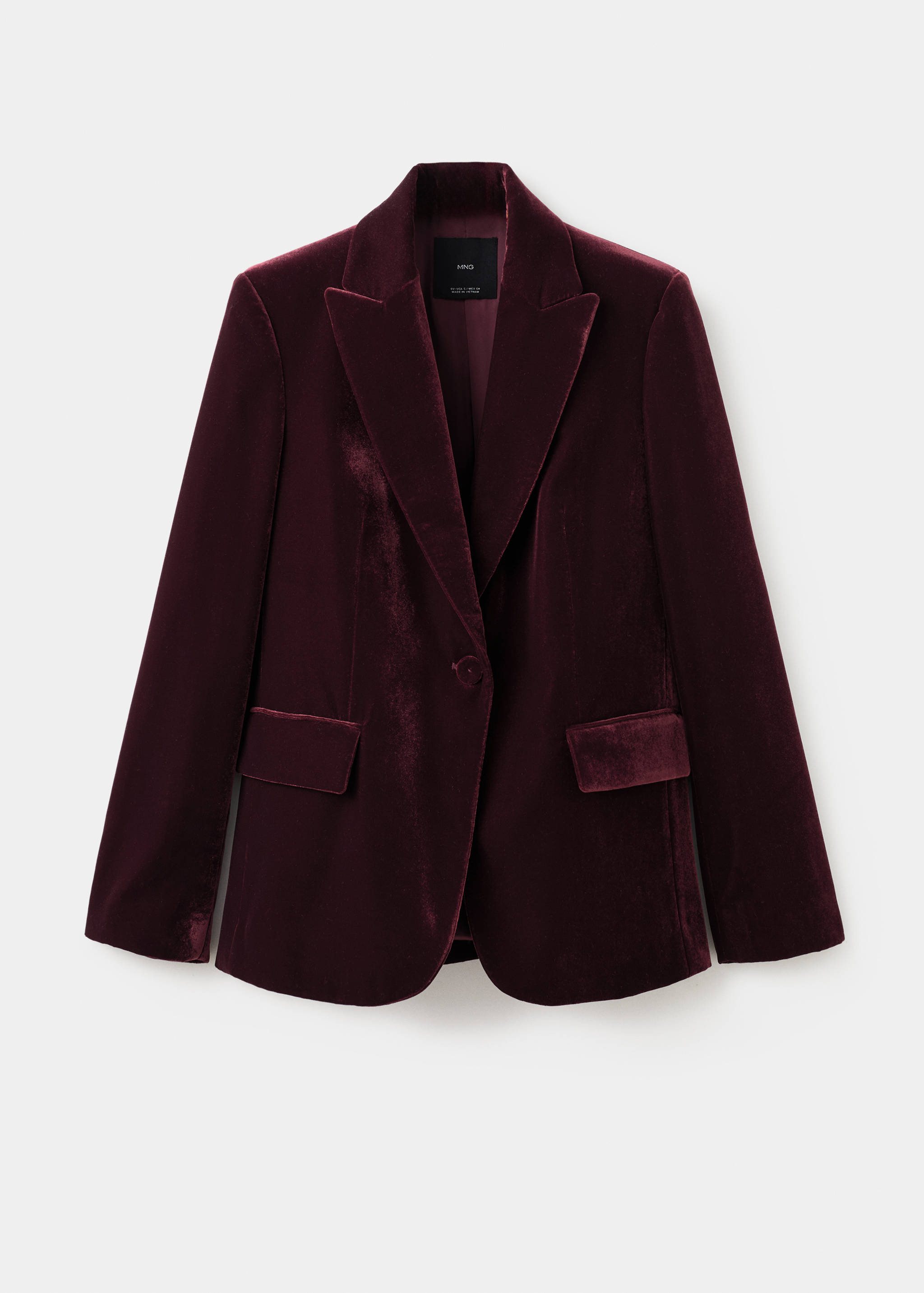 Structured velvet blazer - Article without model