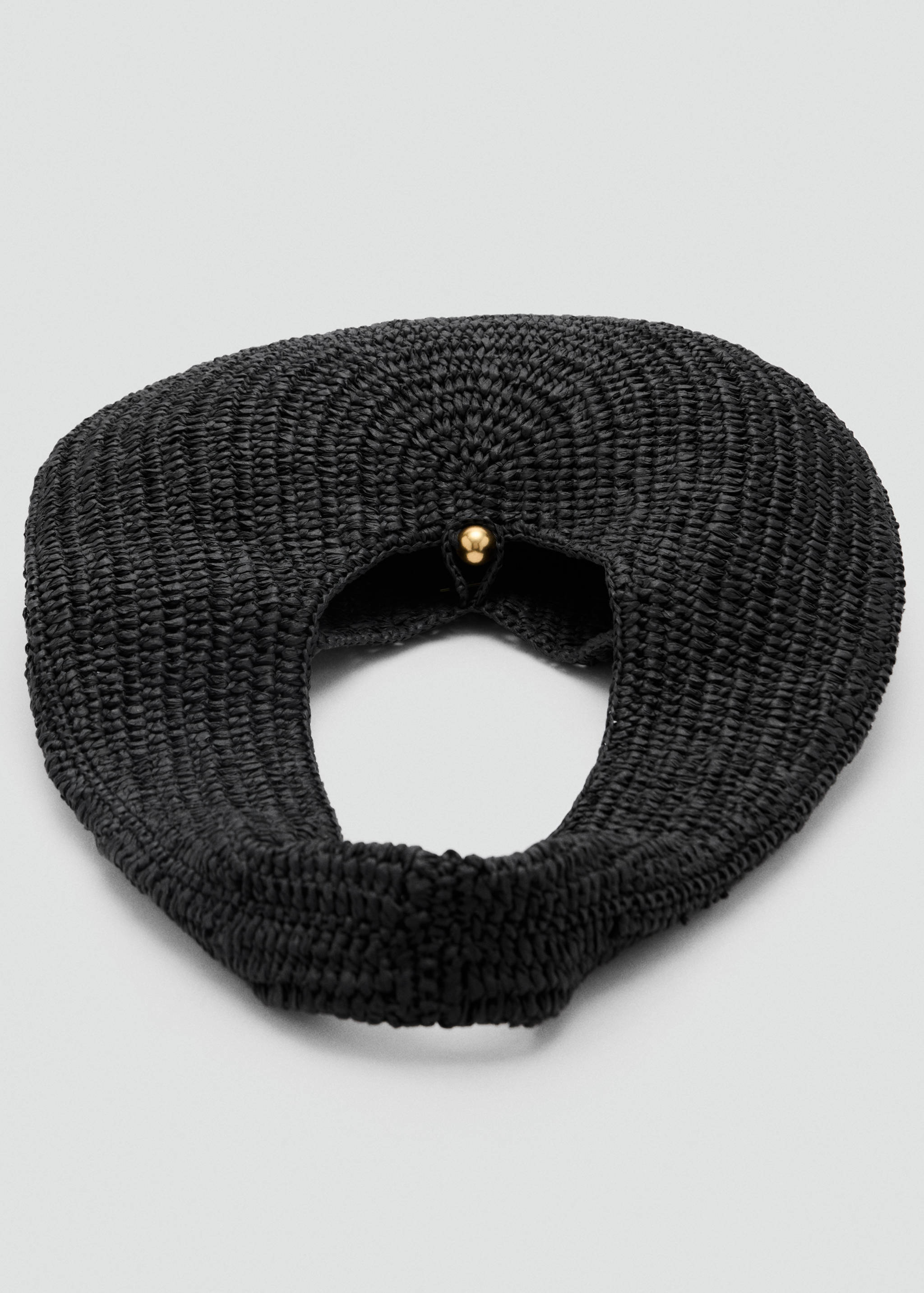 Οβάλ τσάντα ώμου από φυσική ίνα - Λεπτομέρεια του προϊόντος 2