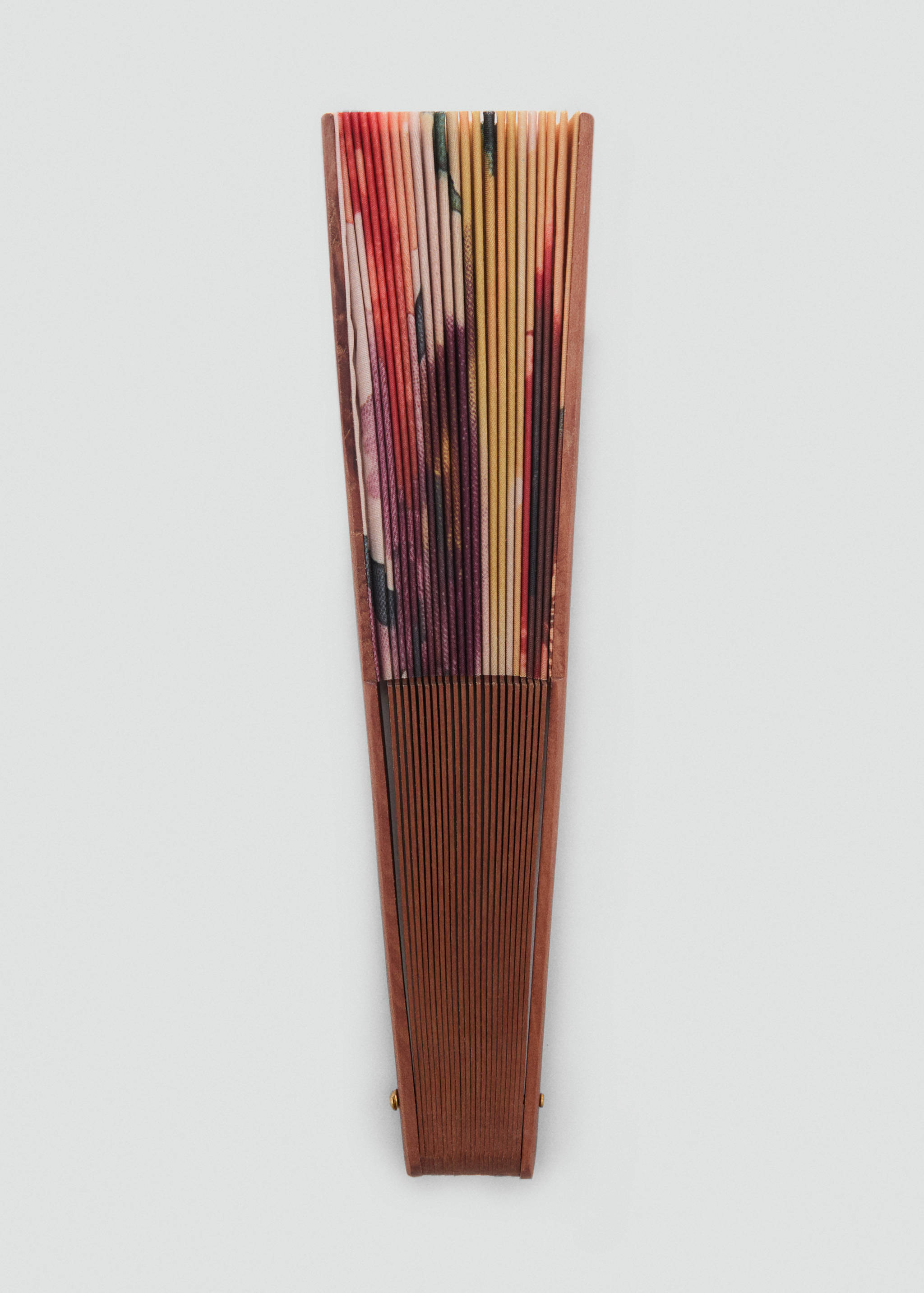 Éventail imprimé fleuri - Article sans modèle