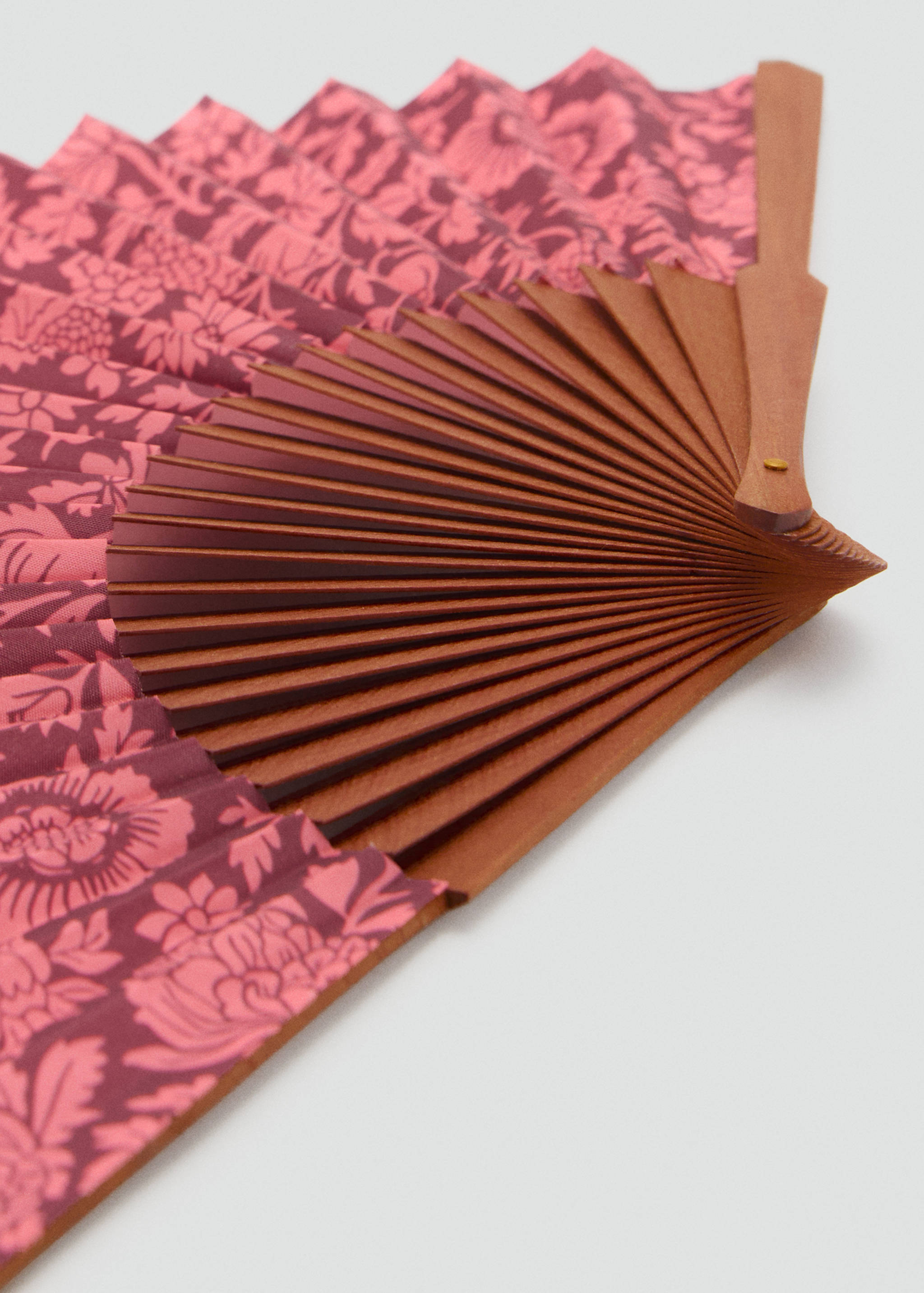 Floral-print fan - Details of the article 1