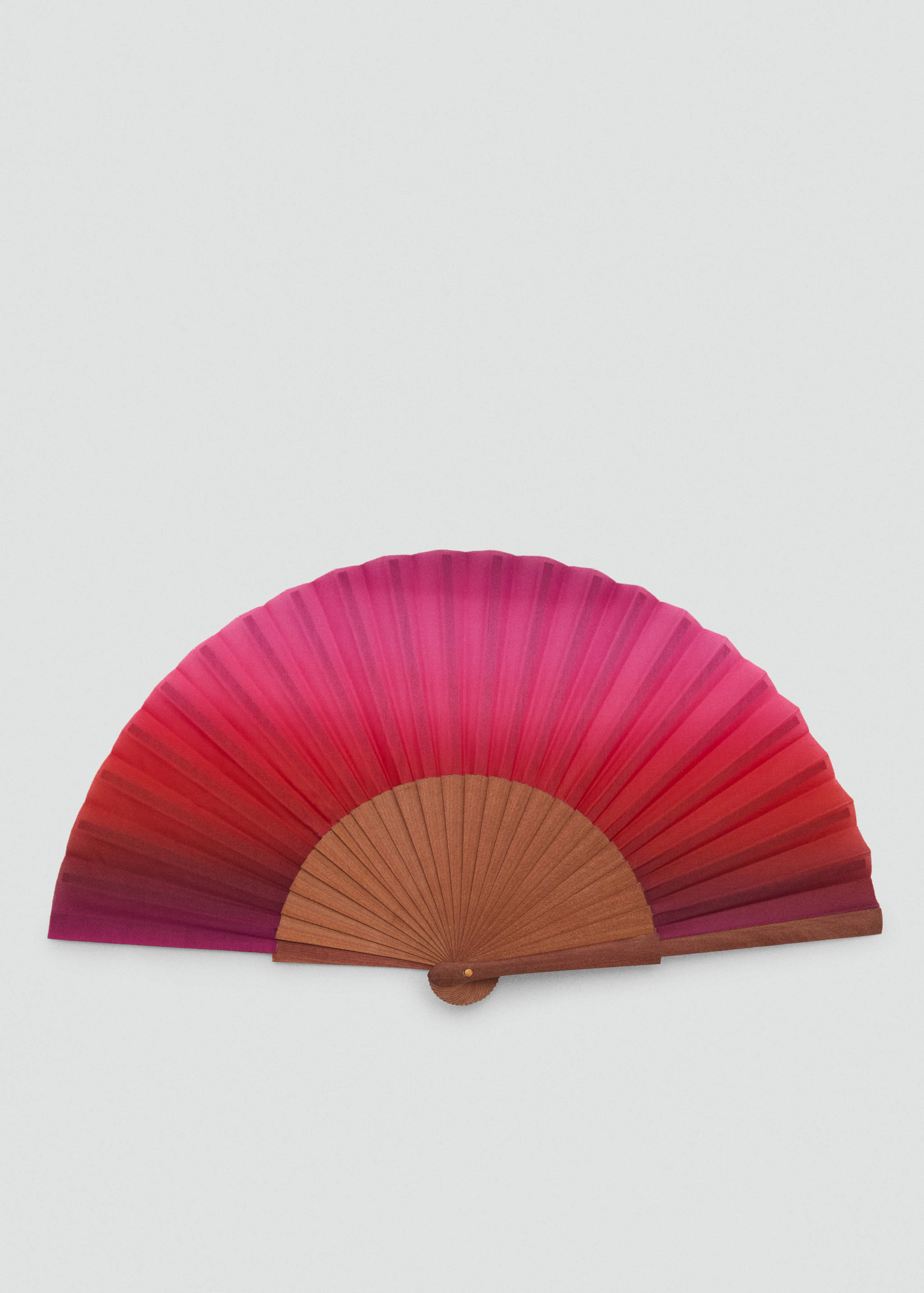 Floral-print fan - Medium plane
