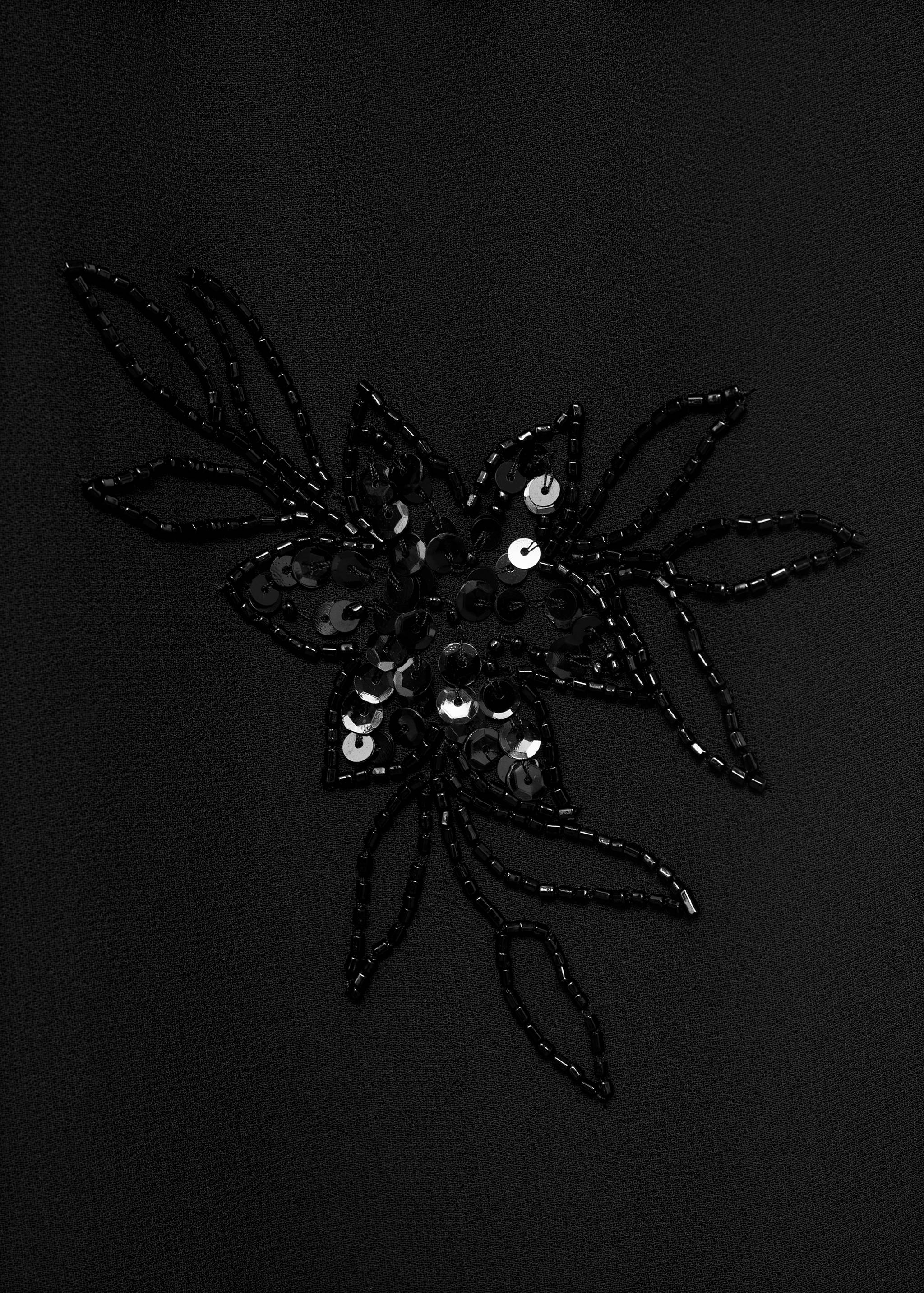 Rhinestone-embroidered trousers - Details of the article 0