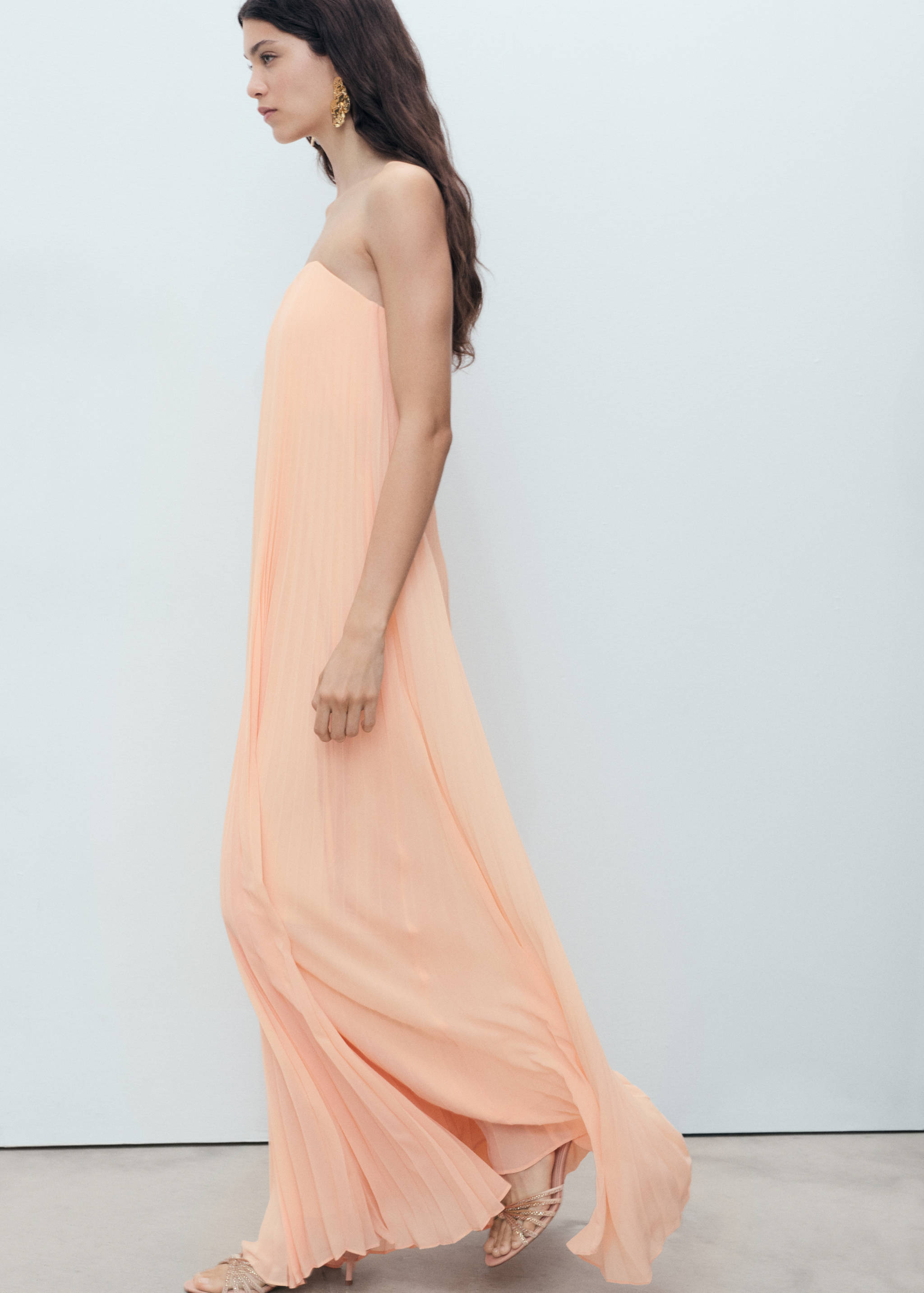 Vestido plisado palabra de honor - Detalle del artículo 6