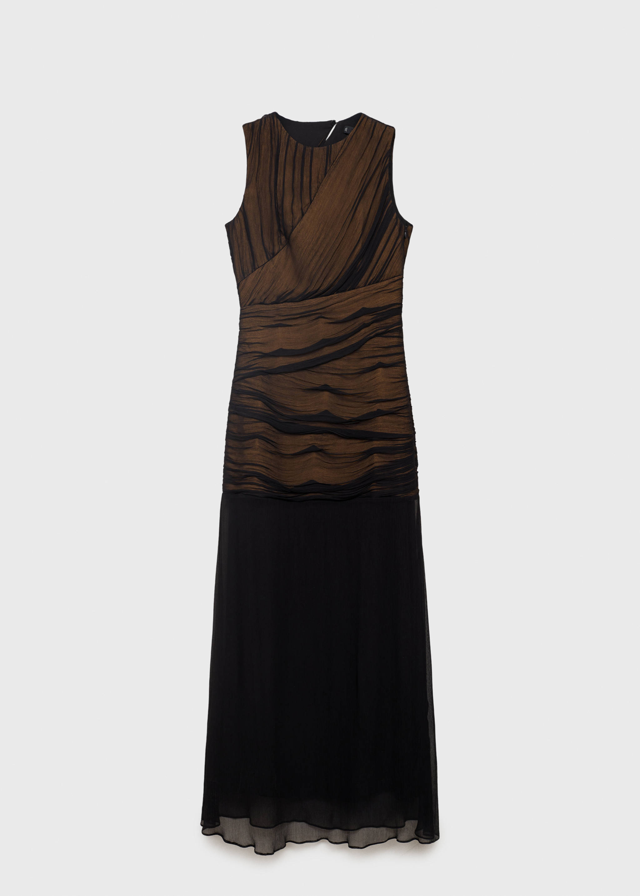 Contrasting textured dress - Article without model